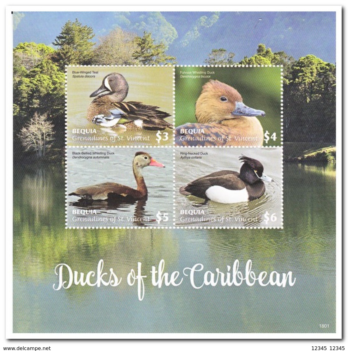 Bequia 2018, Postfris MNH, Birds, Ducks - St.-Vincent En De Grenadines