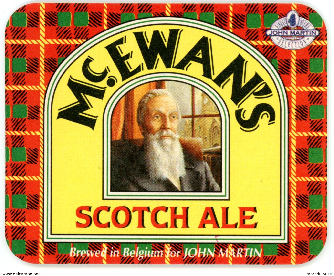 Belgium. Mc. Ewans. Scotch Ale. Brewed In Belgium For John Martin. Finest Beer Selection. - Sous-bocks