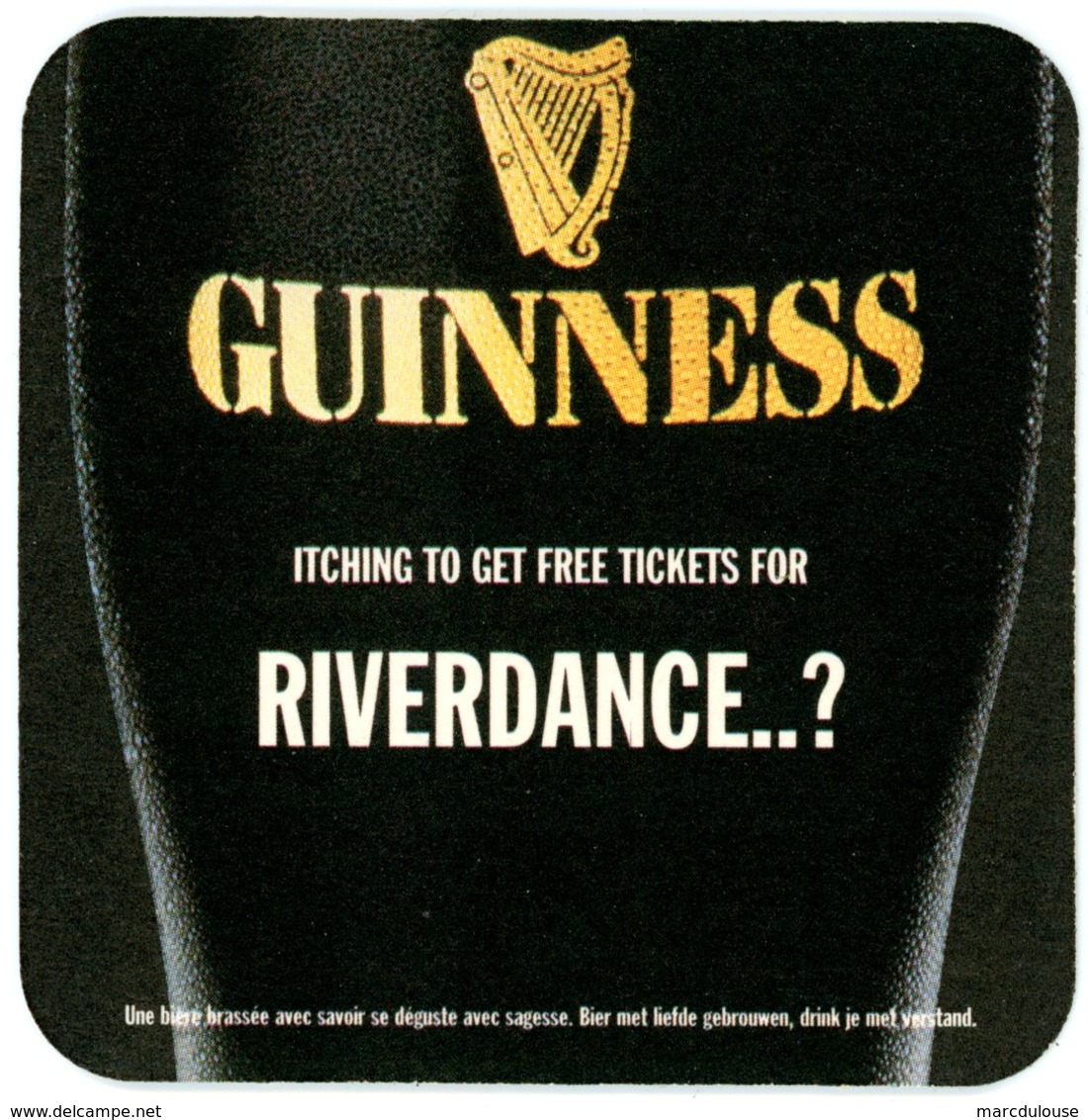 Belgium. Ireland. Guinness. Ichting To Get Free Tickets For Riverdance..? Before 20 November 1998 John Martin, Genval. - Portavasos