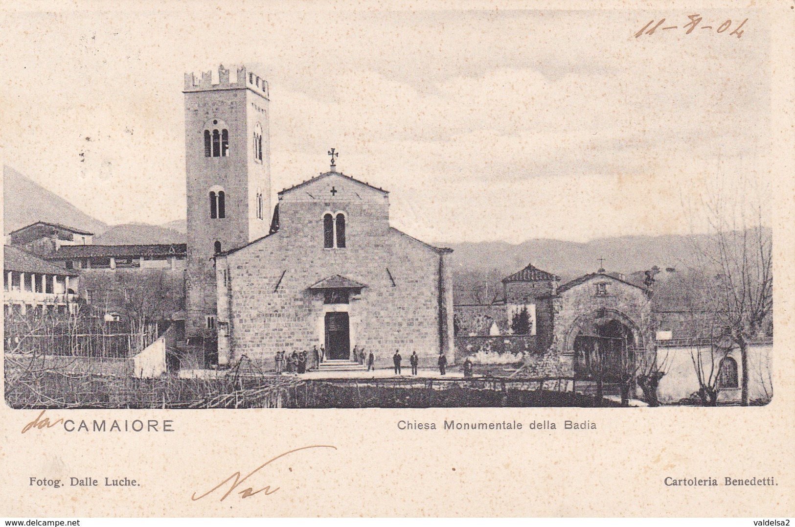 CAMAIORE - LUCCA - CHIESA MONUMENTALE DELLA BADIA - VIAGGIATA NEL 1904 - Lucca