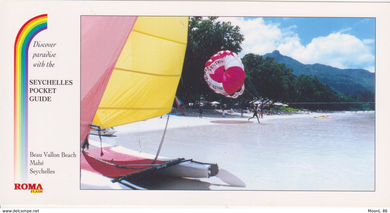 SEYCHELLES - BEAU VALLON BEACH A MAHE  - SPORT NAUTIQUE SUR LA PLAGE - Seychelles