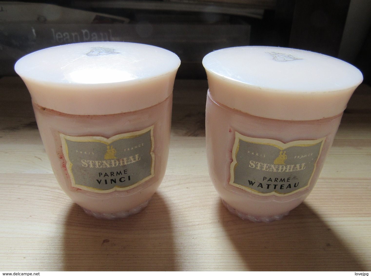 2 Petit Pot De Creme Ancien STENDHAL  En Opaline Vide Pour Collection - Unclassified