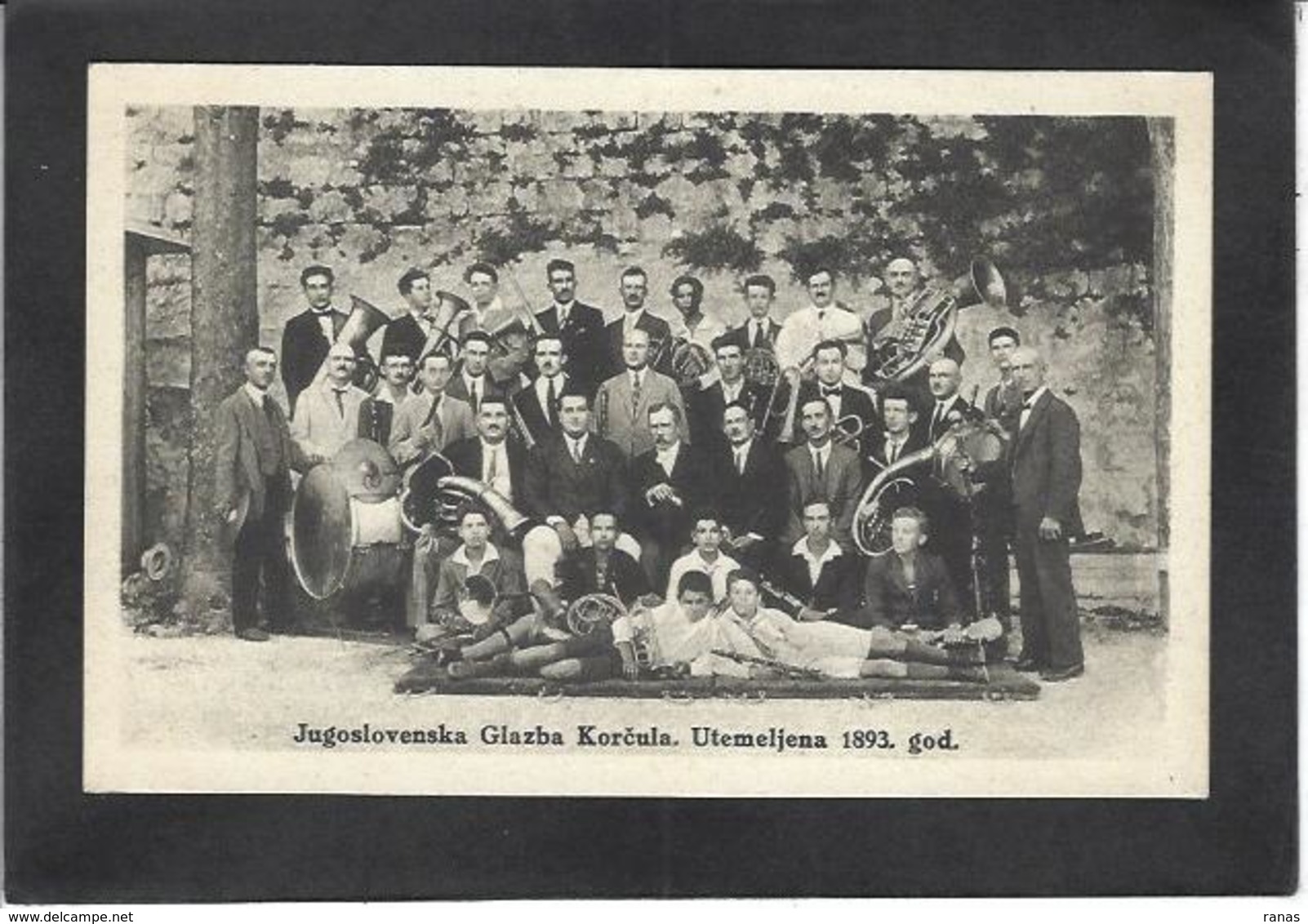 CPA Croatie Croatia écrite Musique 1893 - Kroatien