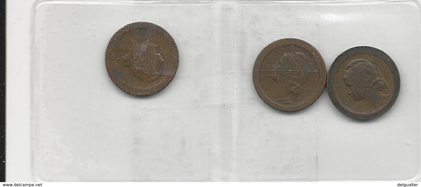 Portugal 3 Coins 5 Centavos 1924+1925+1927 - Mezclas - Monedas