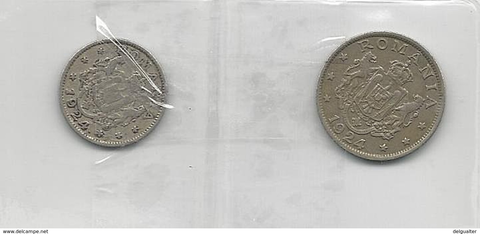 Romania 1 Leu+2 Lei 1924 - Vrac - Monnaies