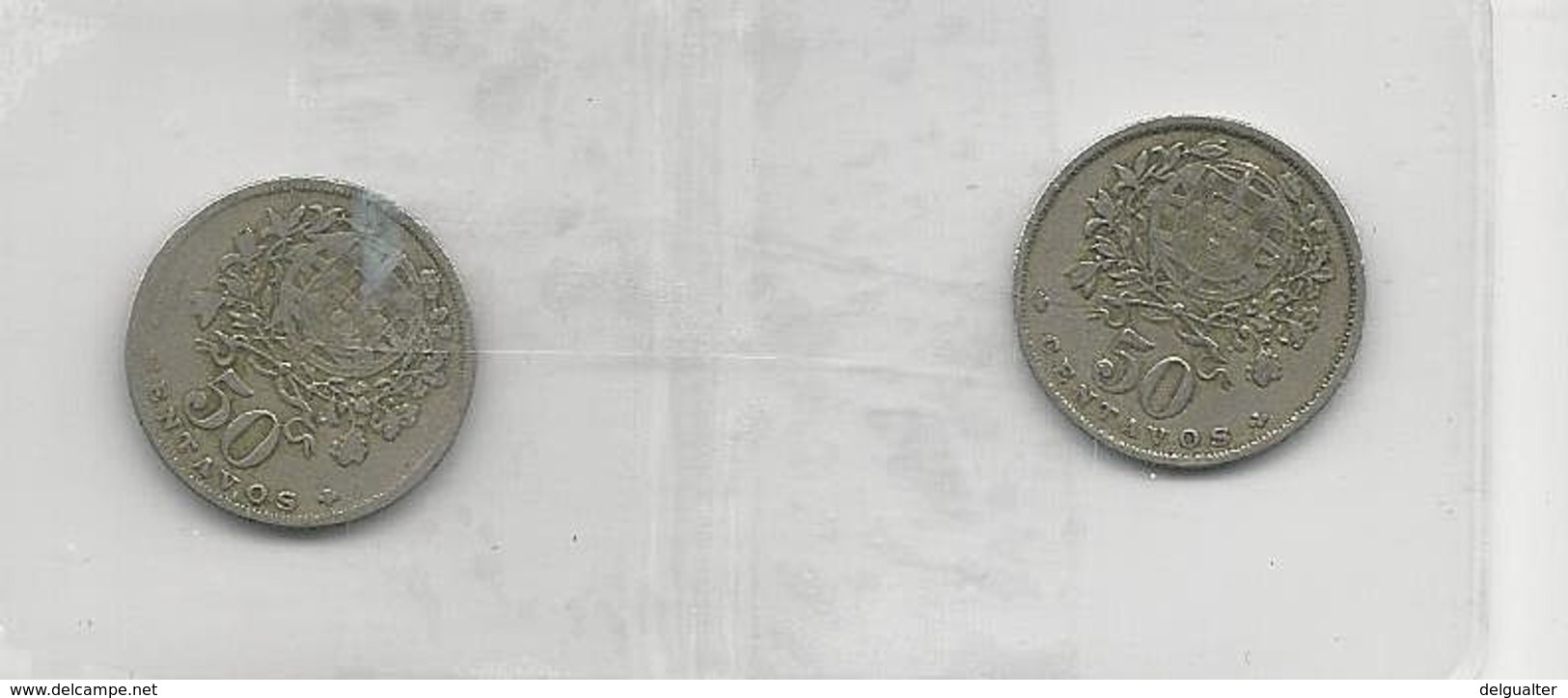 Portugal 2 Coins 50 Centavos 1927+1930 - Kilowaar - Munten