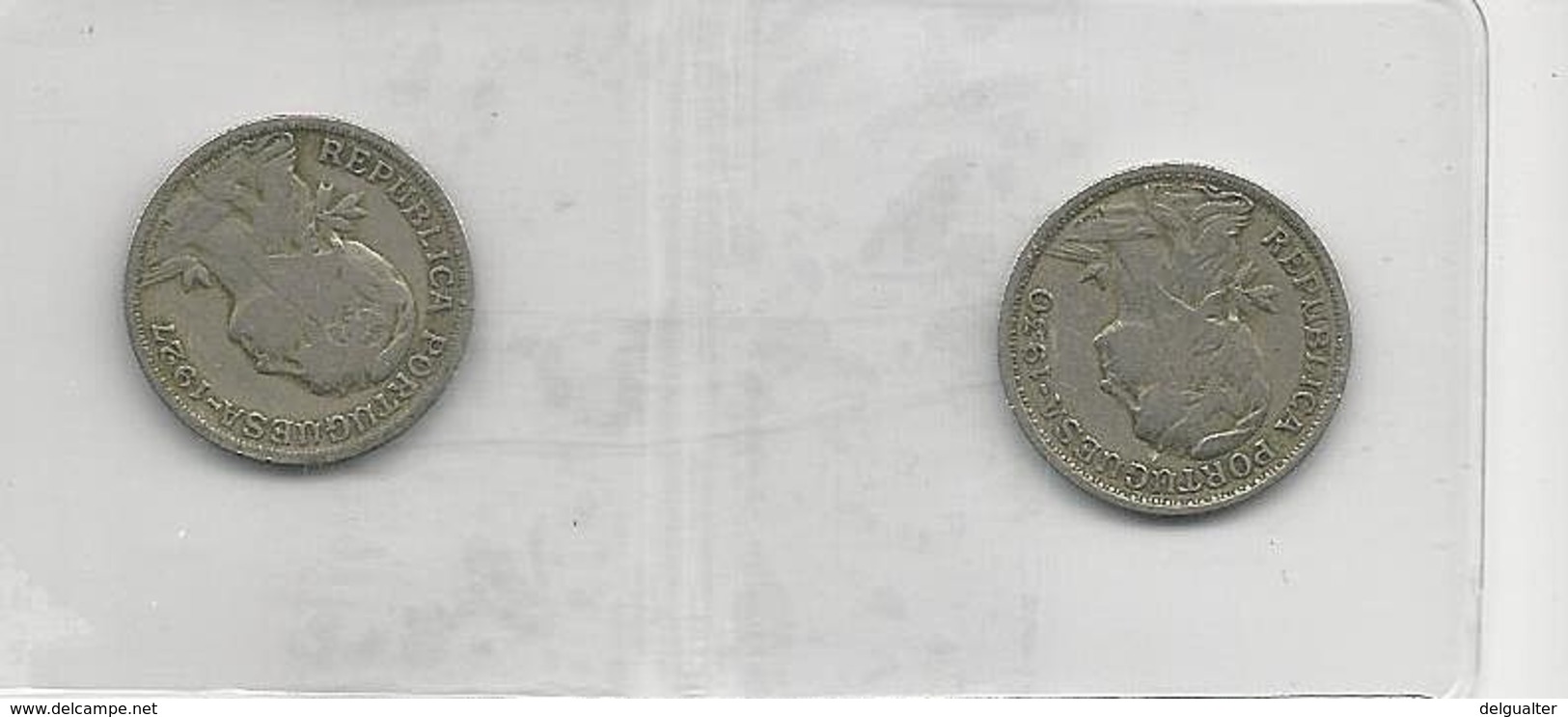 Portugal 2 Coins 50 Centavos 1927+1930 - Kilowaar - Munten
