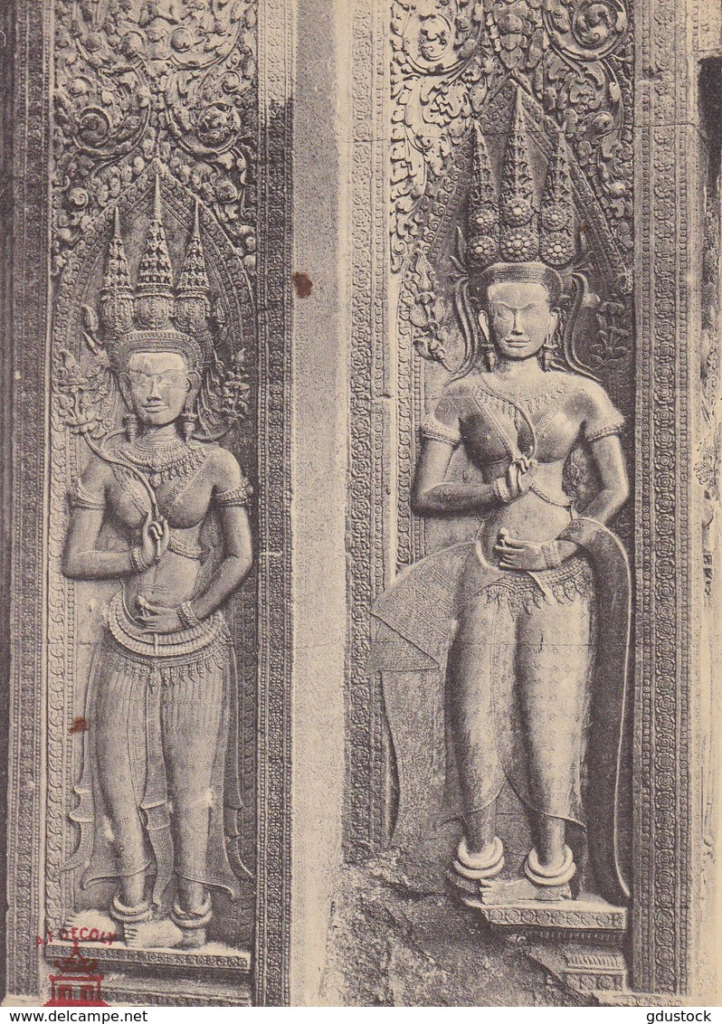 Asie - Cambodge - Ruines D'Angkor - Bas-Relief (danseuses) Dans Une Salle D'Angkor-Wat - Thaïlande