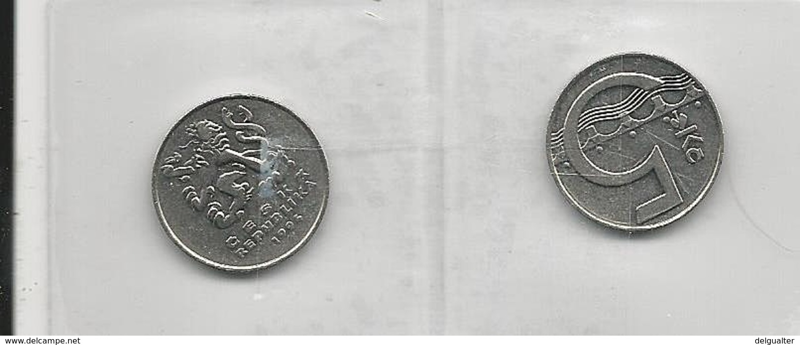 Czech Republic 2 Coins 5 Korun 1993+1994 - Kilowaar - Munten