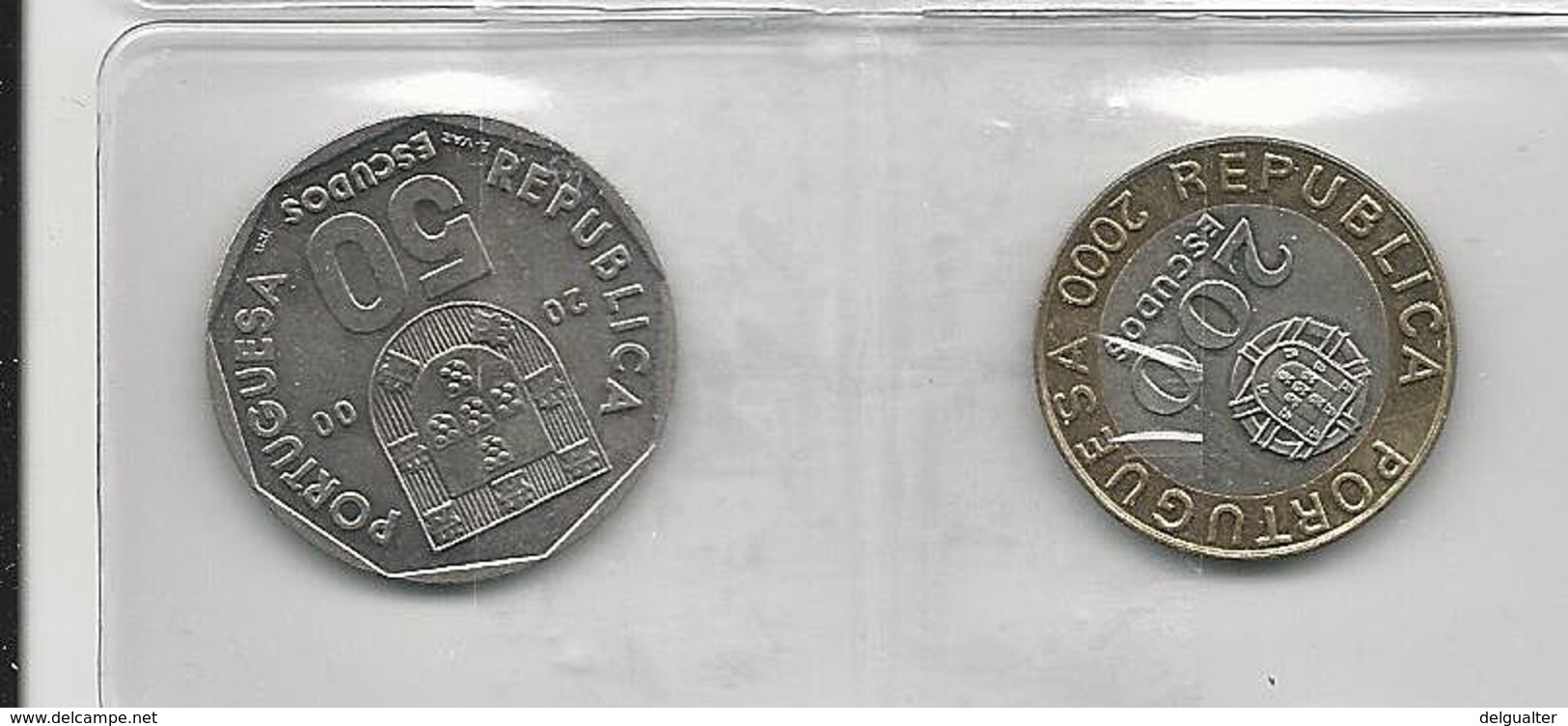 Portugal 2 Coins 50+200 Escudos 2000 - Kilowaar - Munten