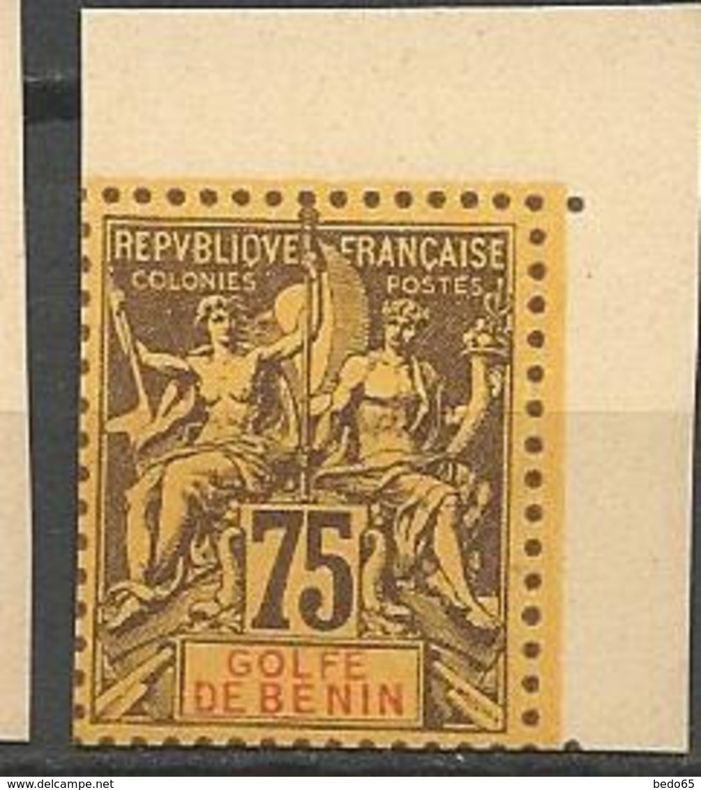 BENIN TYPE GROUPE / TIRAGE SUR BRISTOL  N° 31 Coin De Feuille NEUF(*)  SANS  CHARNIERE / ( MNH ) - Ungebraucht