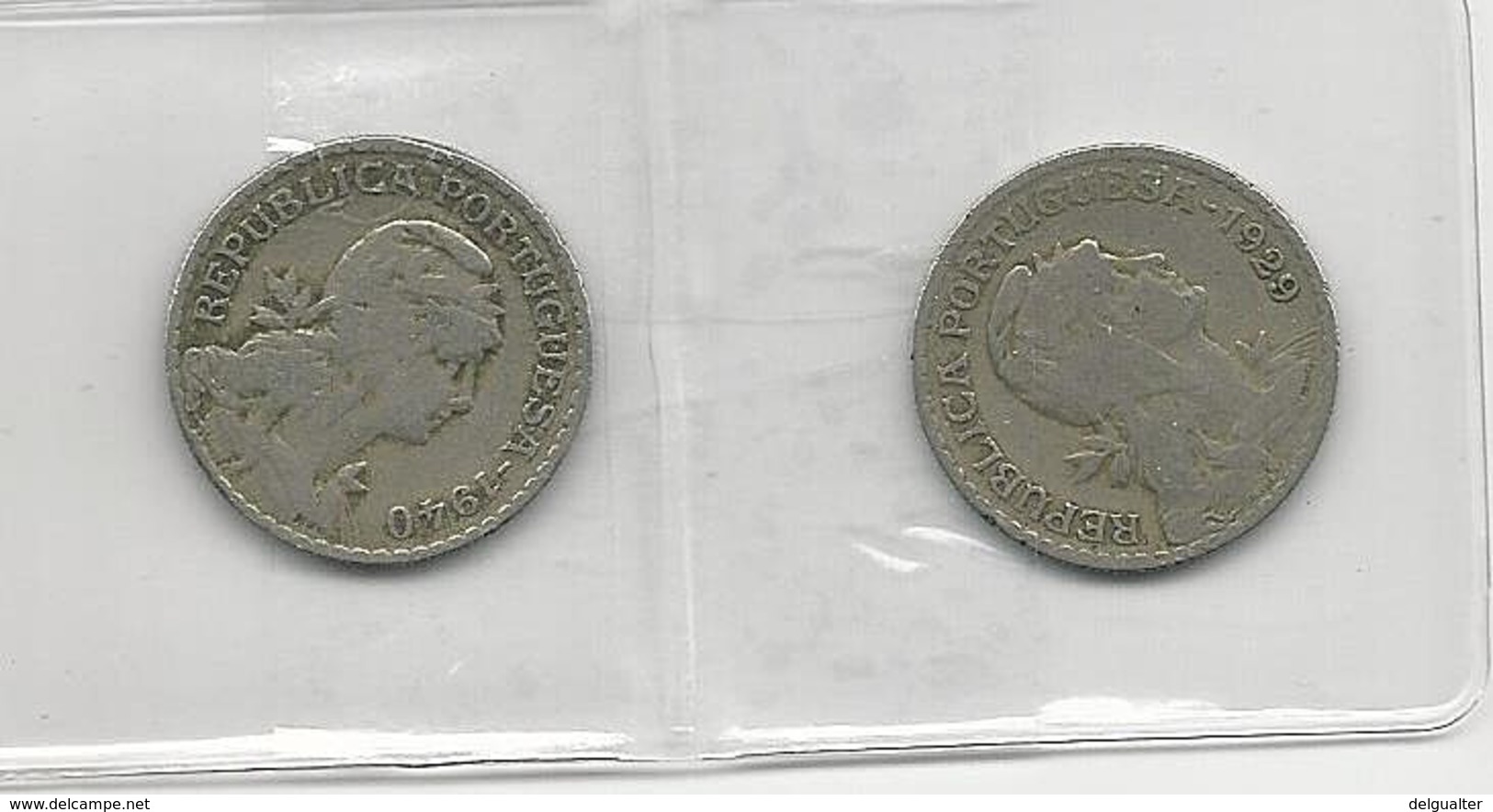 Portugal 2 Coins 1 Escudo 1929+1940 - Alla Rinfusa - Monete