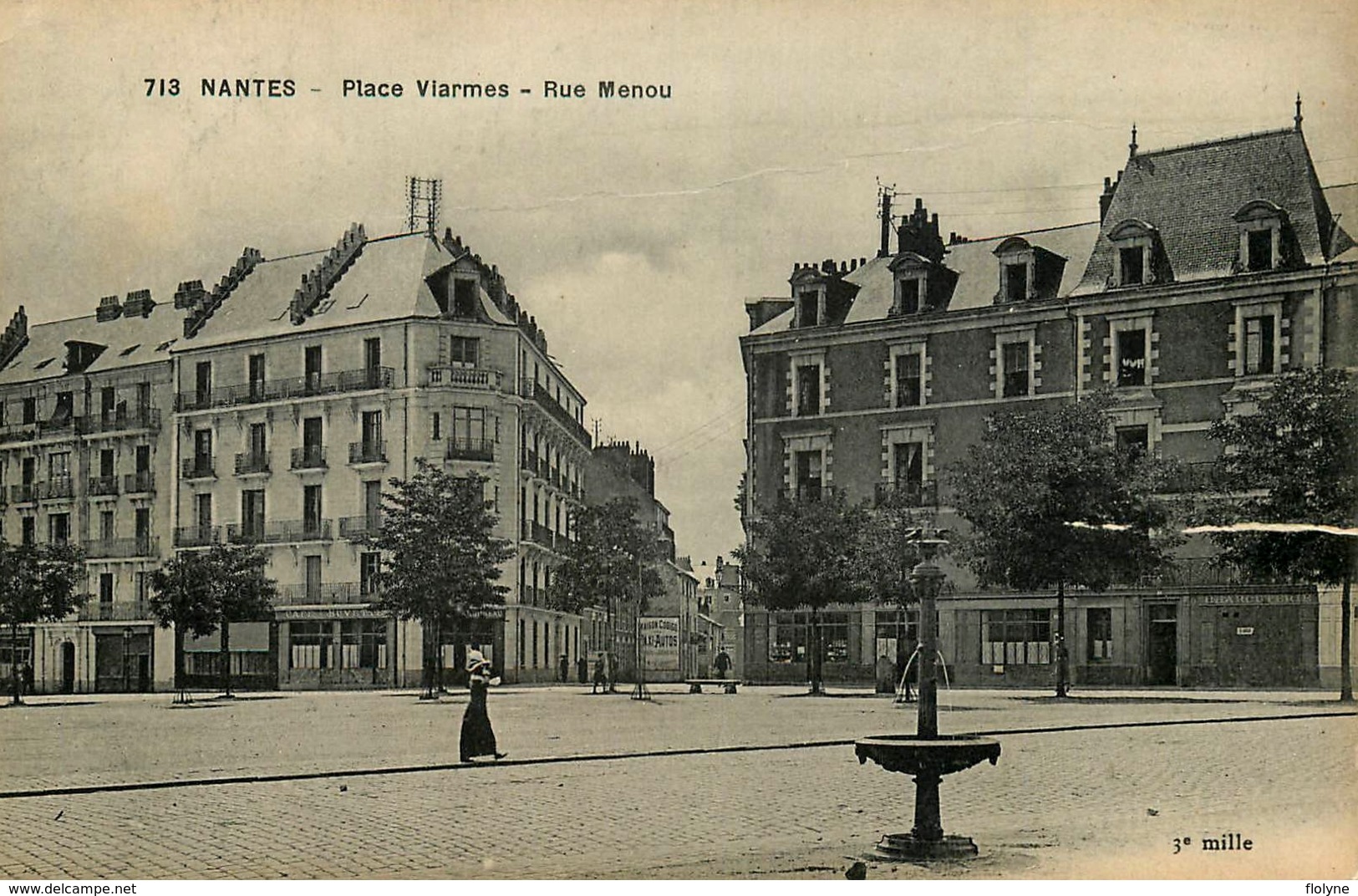 Nantes - Place Viarmes Et Rue Menou - Viarme - Belle Animation - Nantes