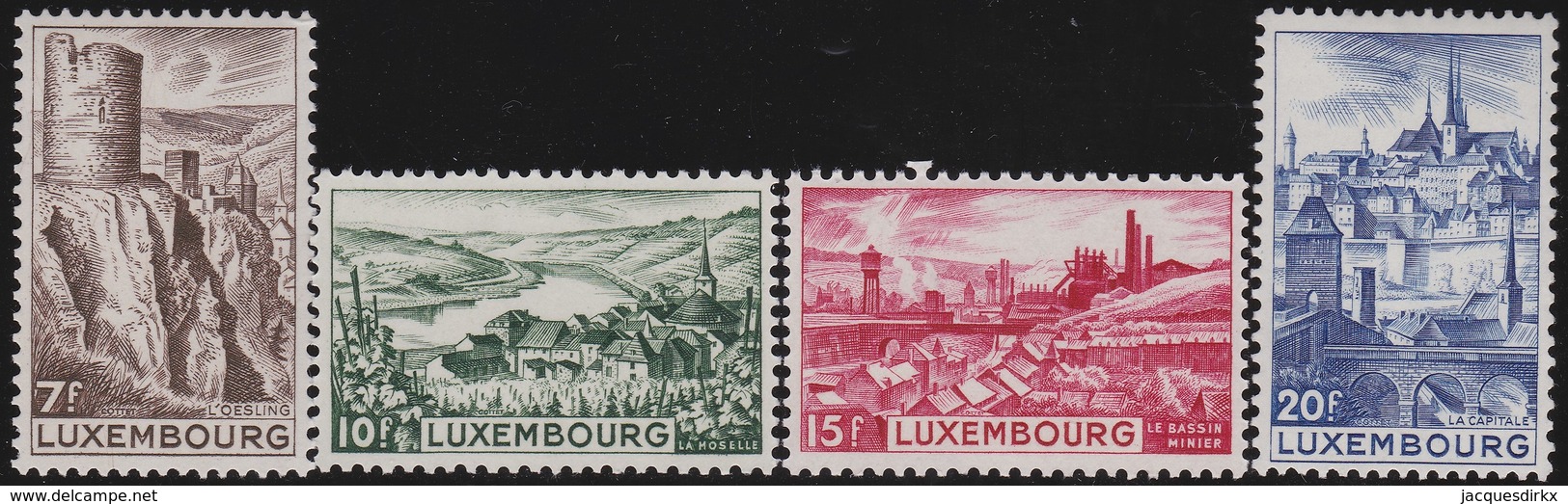 Luxembourg  .    Yvert     .  406/409  (409: *)        .    **     .   Neuf SANS Charniere  .  /   .   MNH - Neufs