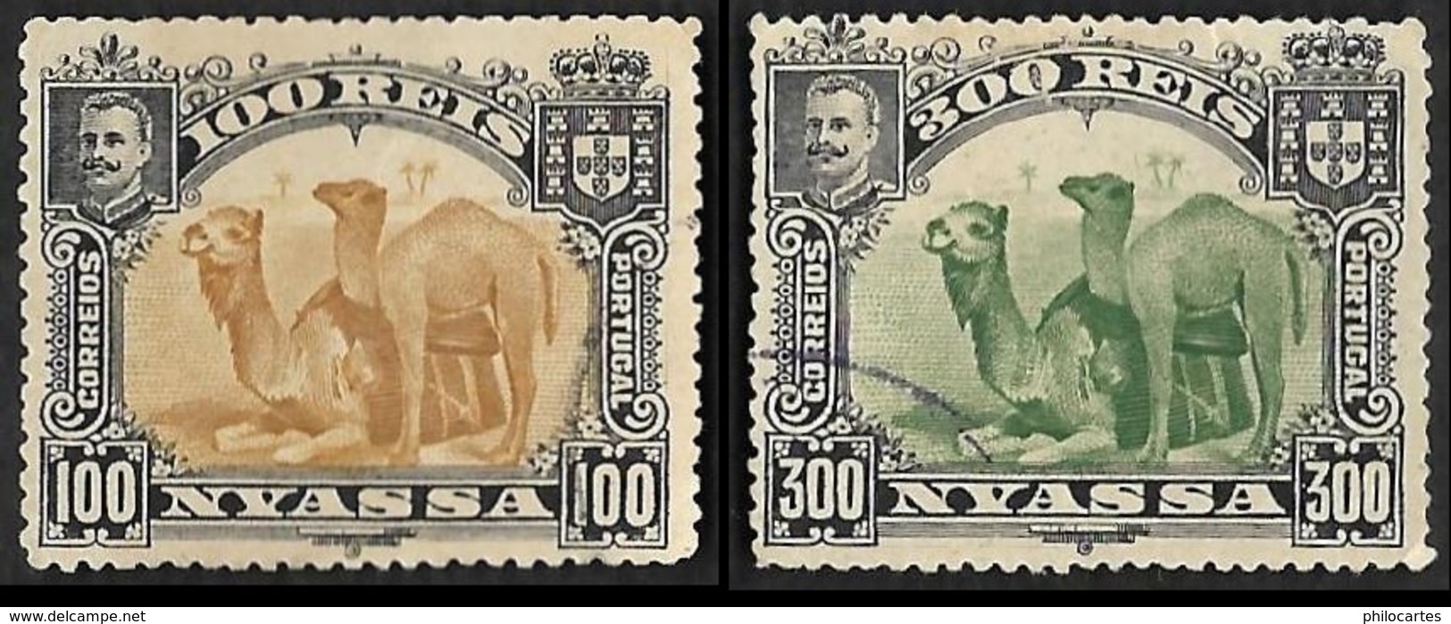 NYASSA  1901   -  YT 36 Et 39 - Dromadaires - Oblitérés - Nyassa