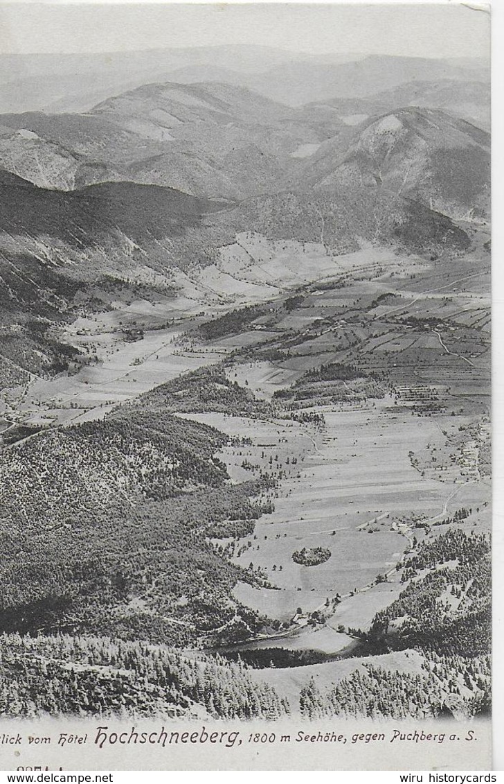 AK 0221  Blick Vom Hochschneeberg Gegen Puchberg - Verlag Ledermann Um 1906 - Schneeberggebiet