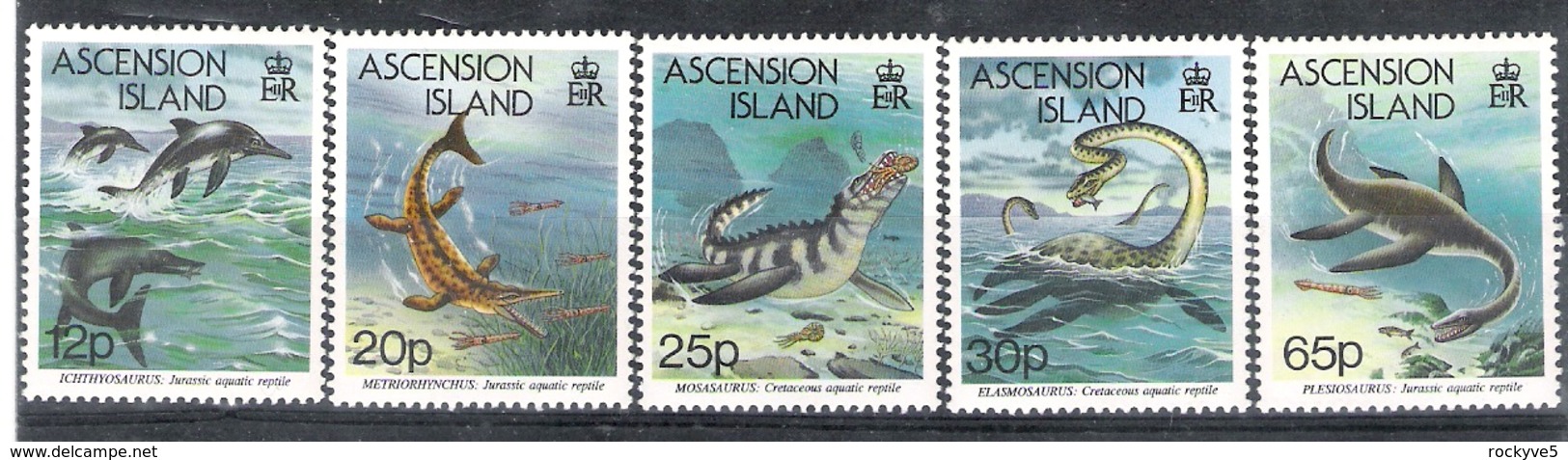 Ascension Island 1994 Prehistoric Aquatic Reptiles MNH CV £5.10 - Prehistorics