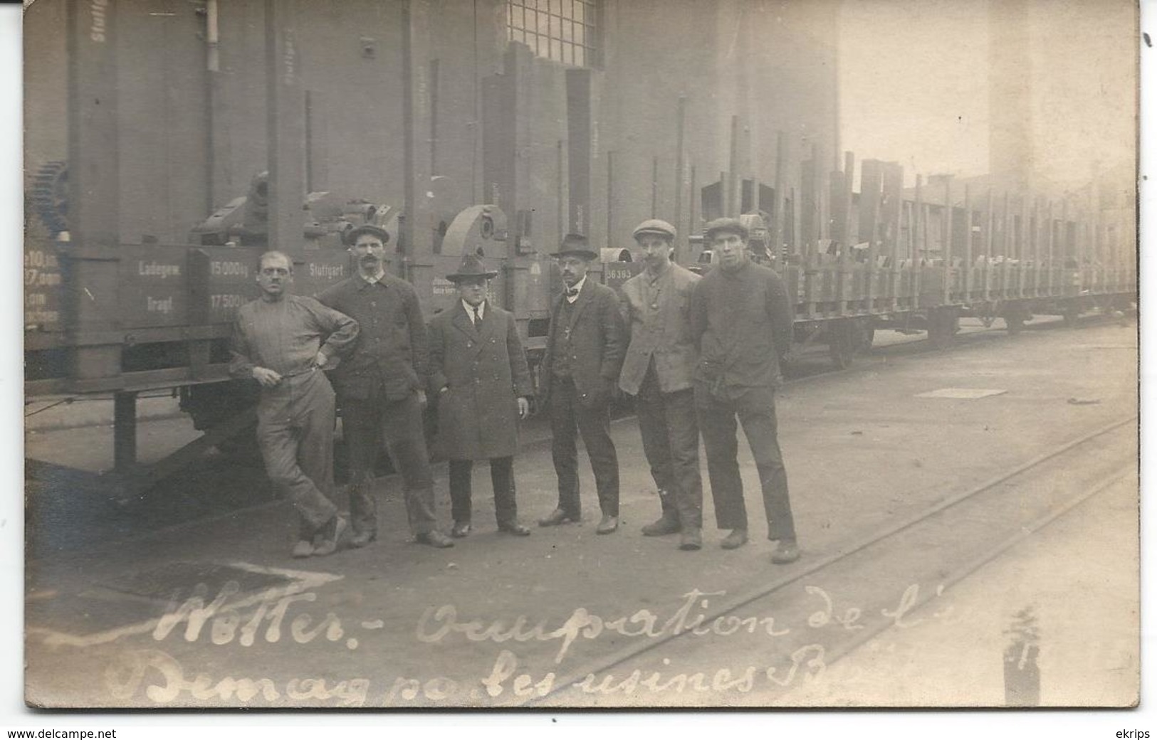 Lot De 10 Cartes Photos Miliaires "Occupation D'usines Allemandes Par Les Belges" Notamment De Boël - La Louvière