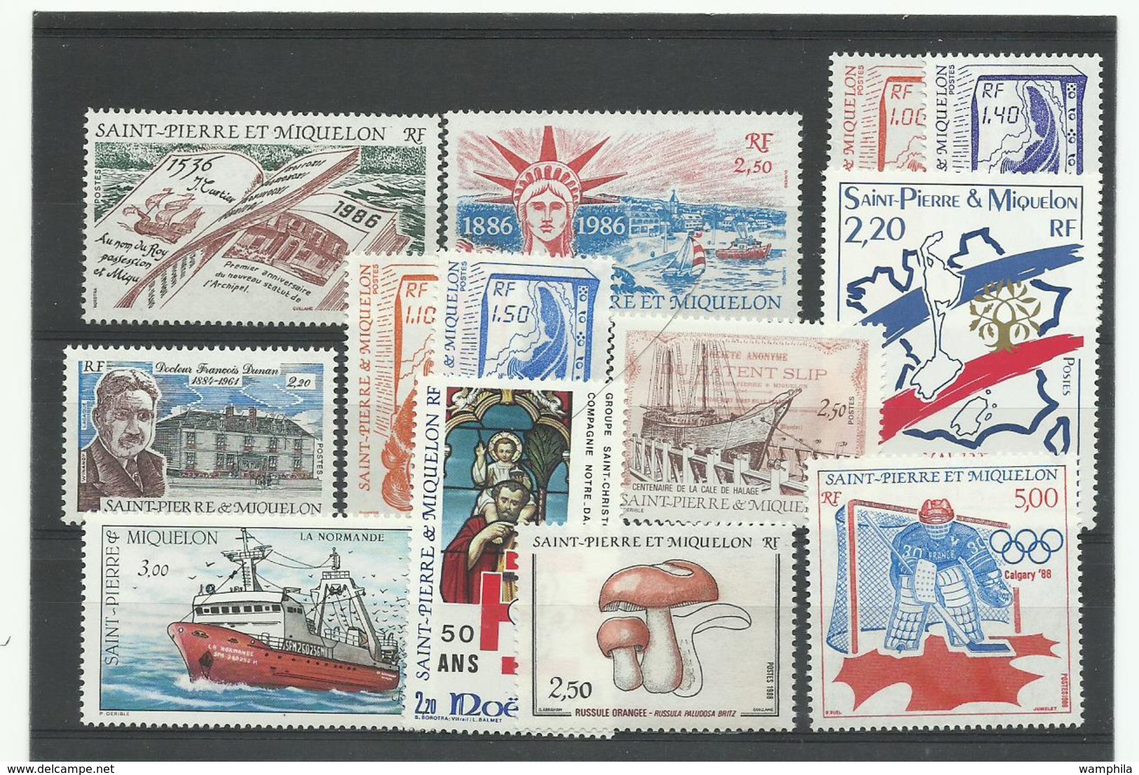 St Pierre & Miquelon, Lot De Modernes Neufs ** , Faciale: 37€50 - Collections, Lots & Series