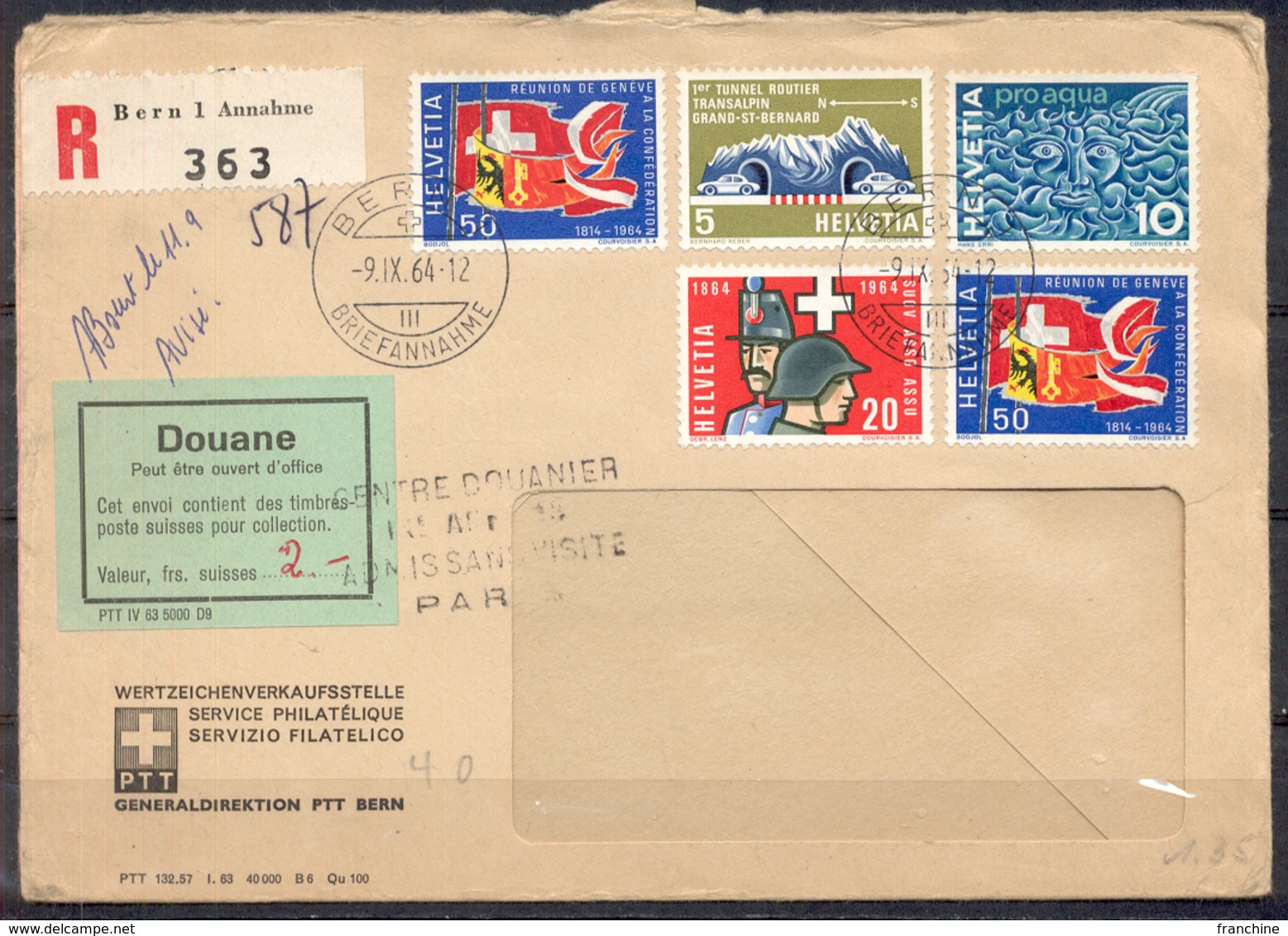 LIQUIDATION TOTALE : 1964 - Zu 406/409 - Mi N° 791/794 - Yv N° 726/729 - ** (MNH) Et Oblitérés (o) + 2 Documents - Neufs