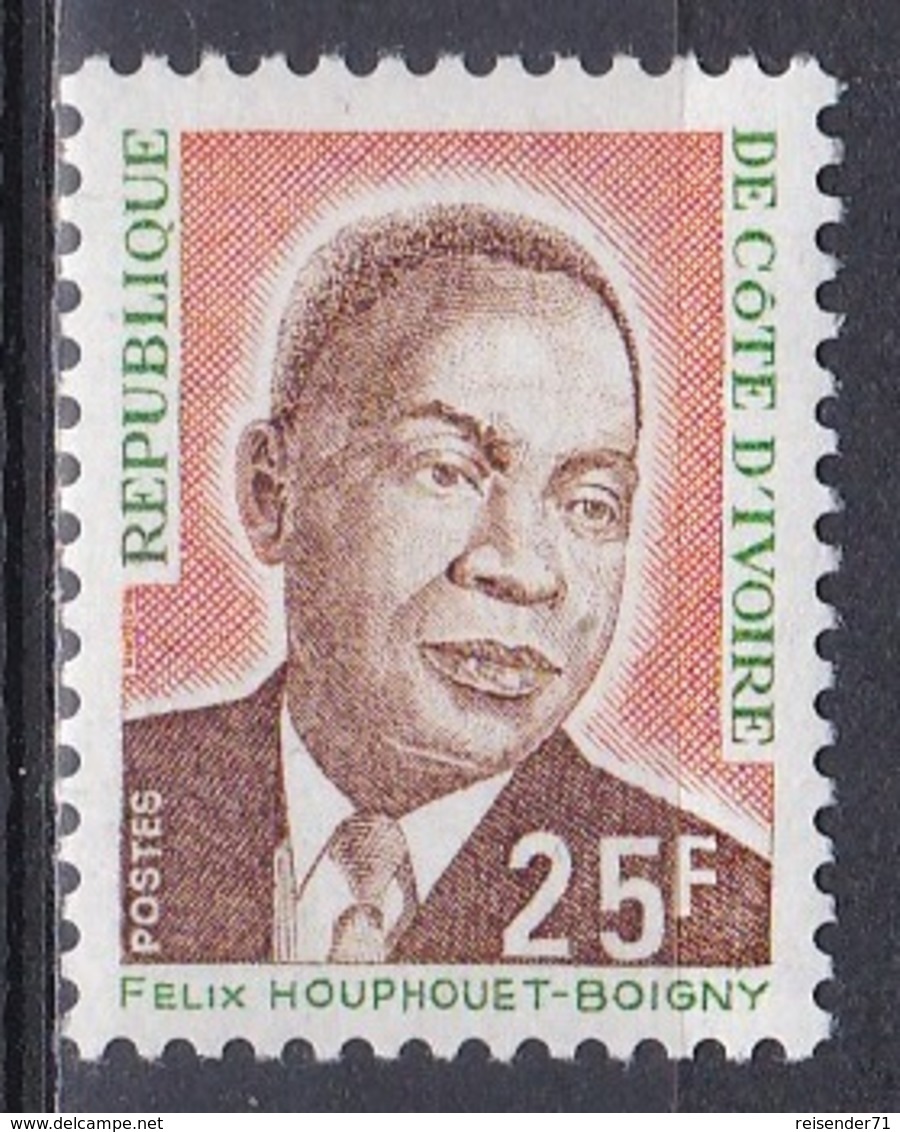 Elfenbeinküste Ivory Coast Cote D'Ivoire 1974 Geschichte History Persönlichkeiten Präsident Houphouet-Boigny, Mi. 453 ** - Ivoorkust (1960-...)