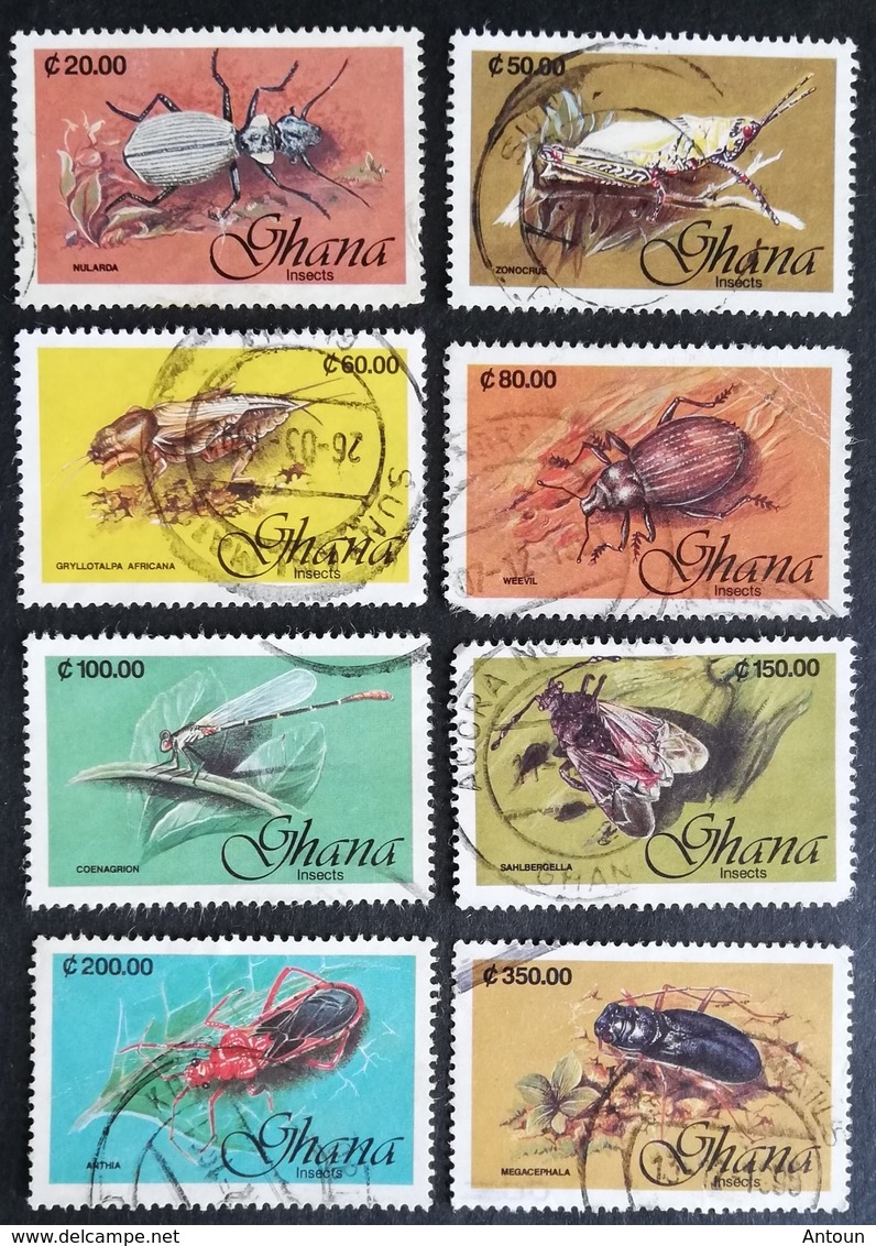 Ghana  1991 Insects USED - Ghana (1957-...)