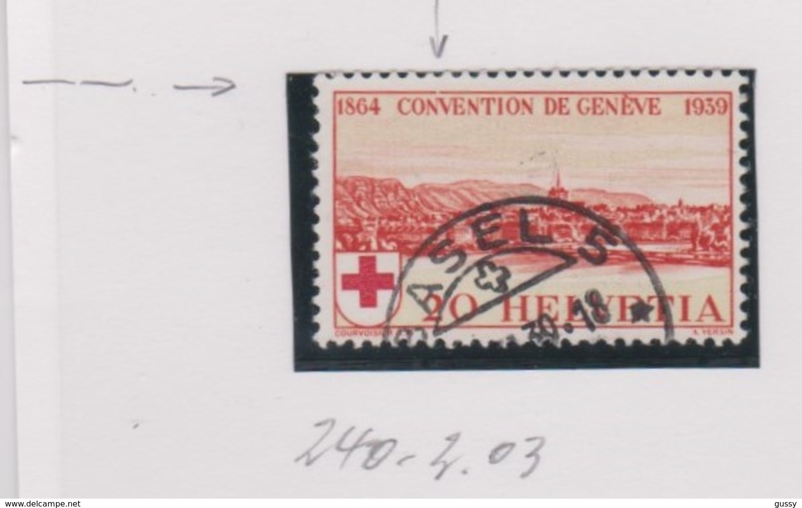 SUISSE   'VARIETES':   Le ZNr 240.2.03, Obl. - Variétés