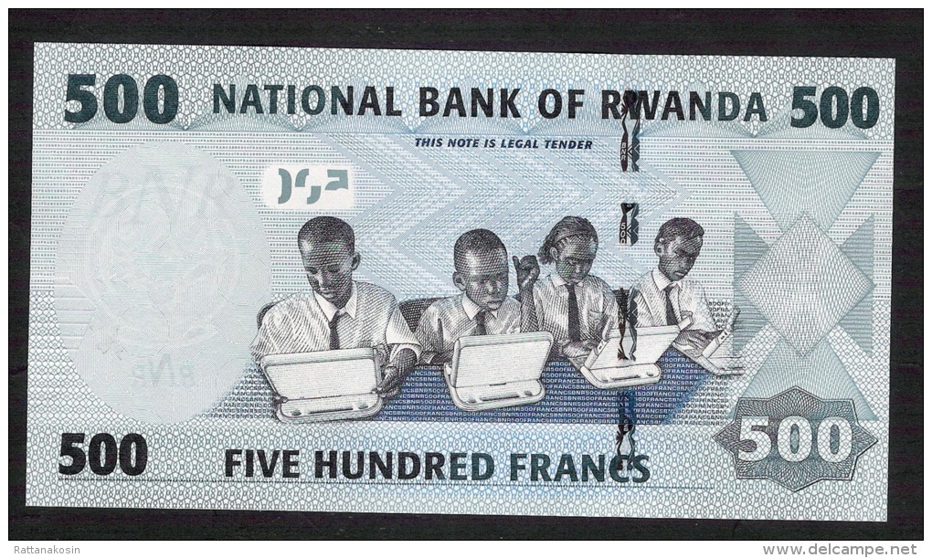 RWANDA   P38   500  FRANCS    2013 Prefix  #AD.     UNC. - Rwanda