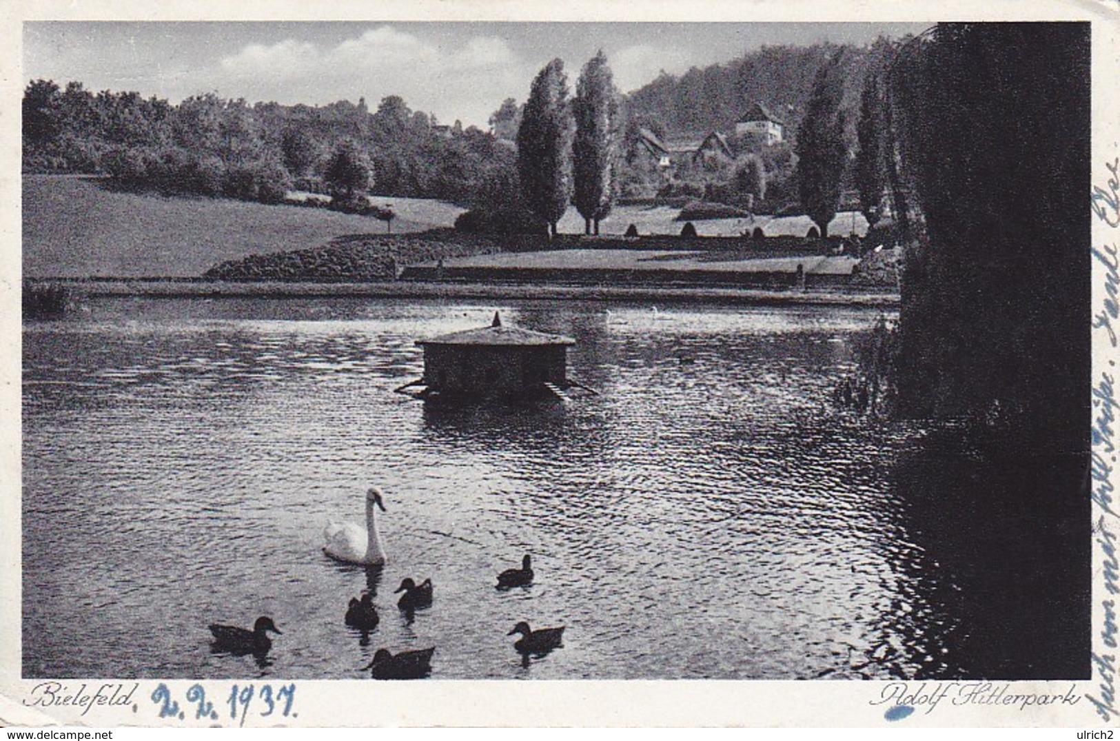 AK Bielefeld - Adolf Hitlerpark - Ca. 1940 (40542) - Bielefeld