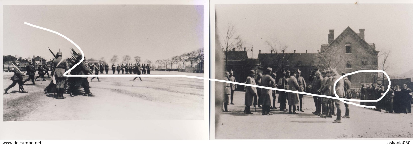 11. Charleroi (Belgique) 1916. Parade Allemande Sur La Plaine Des Manoeuvres (actuel Palais De Justice). Repros - 1914-18