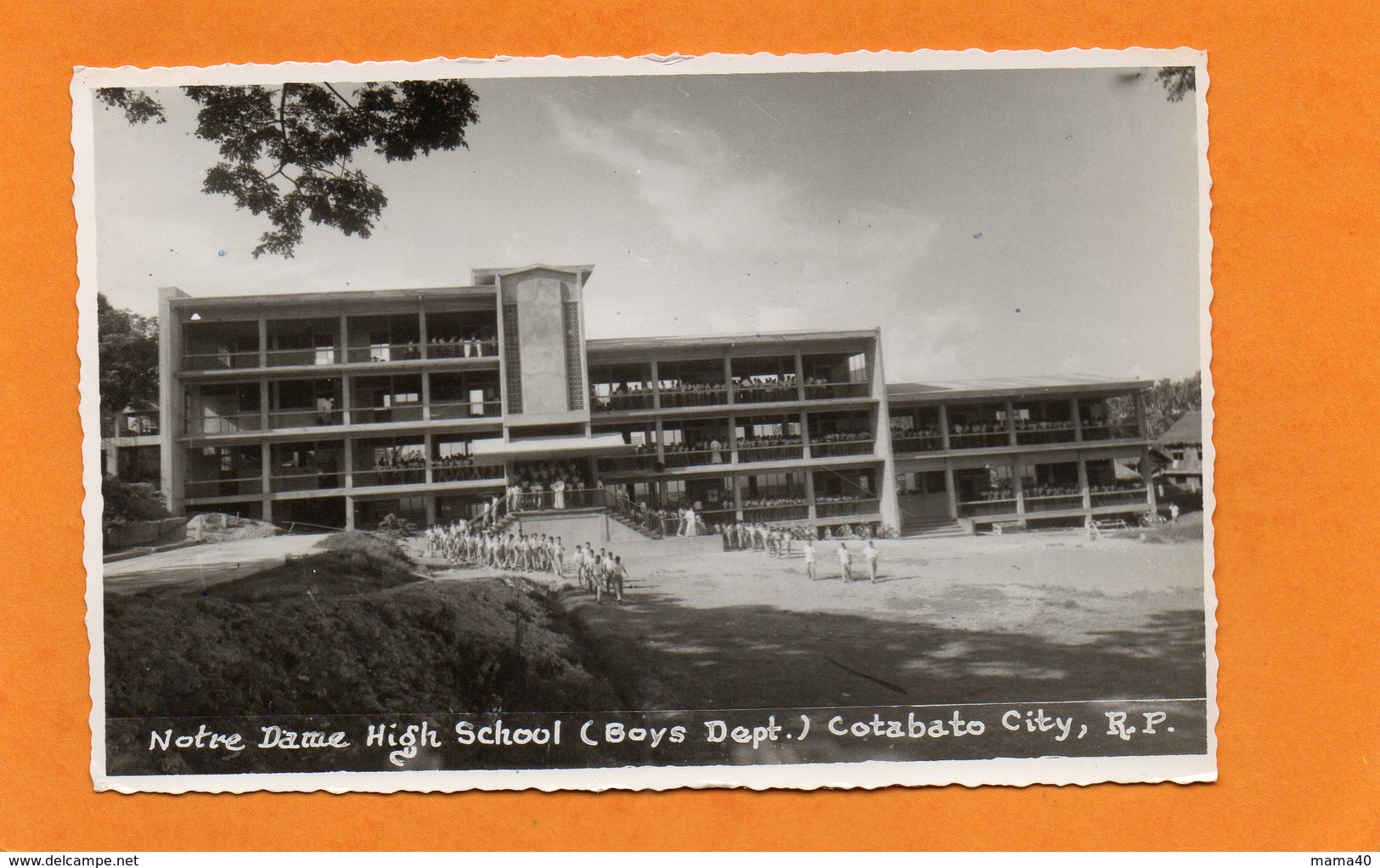 PHILIPPINES - COTABATO CITY - NOTRE DAME HIGH SCHOOL (BOYS DEPT) - CARTE ANIMEE - Philippines