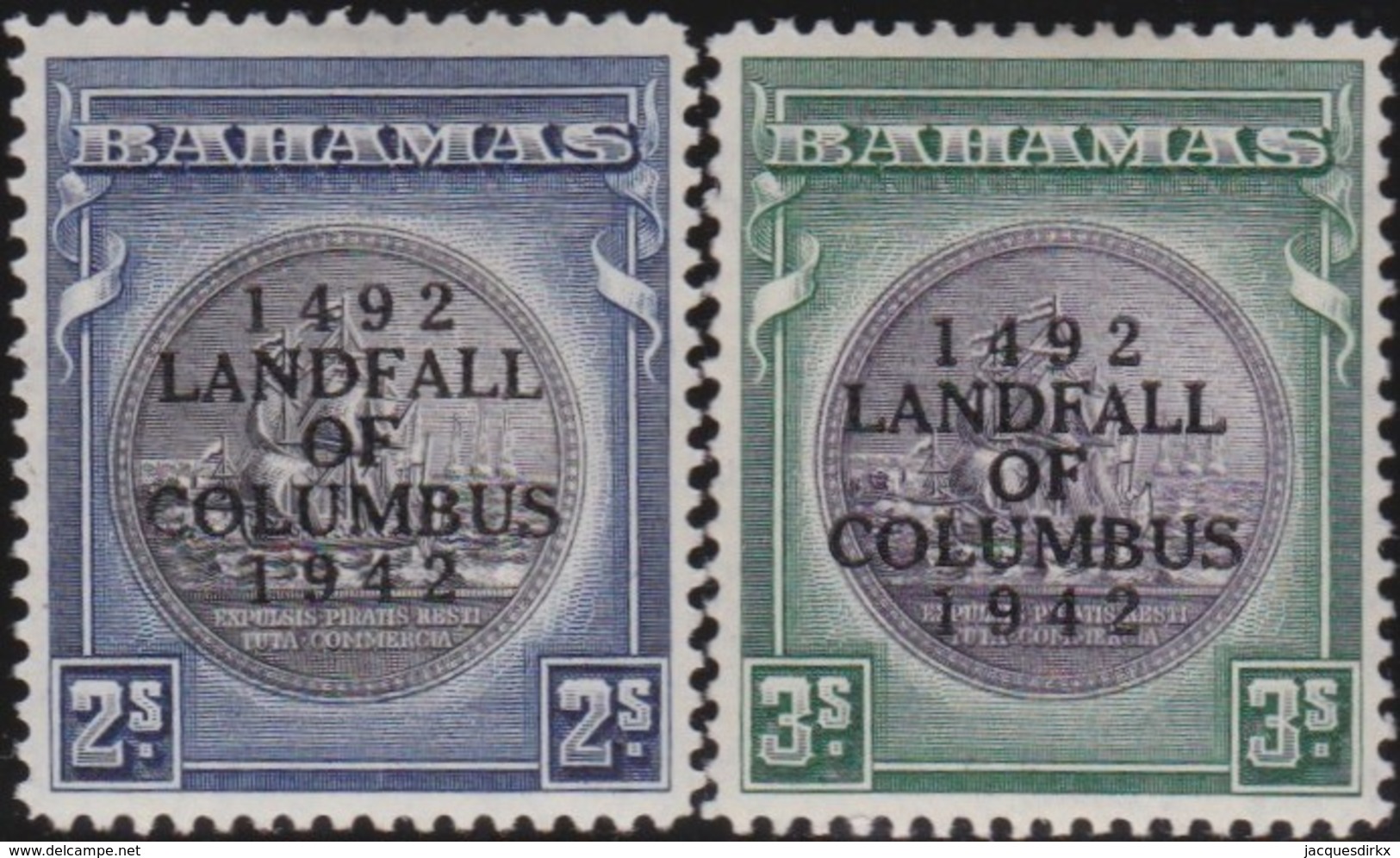 Bahamas    .     SG   .    172/173   Slate       .  *      .  Ongebruikt      .   /   .   Mint-hinged - 1859-1963 Colonie Britannique