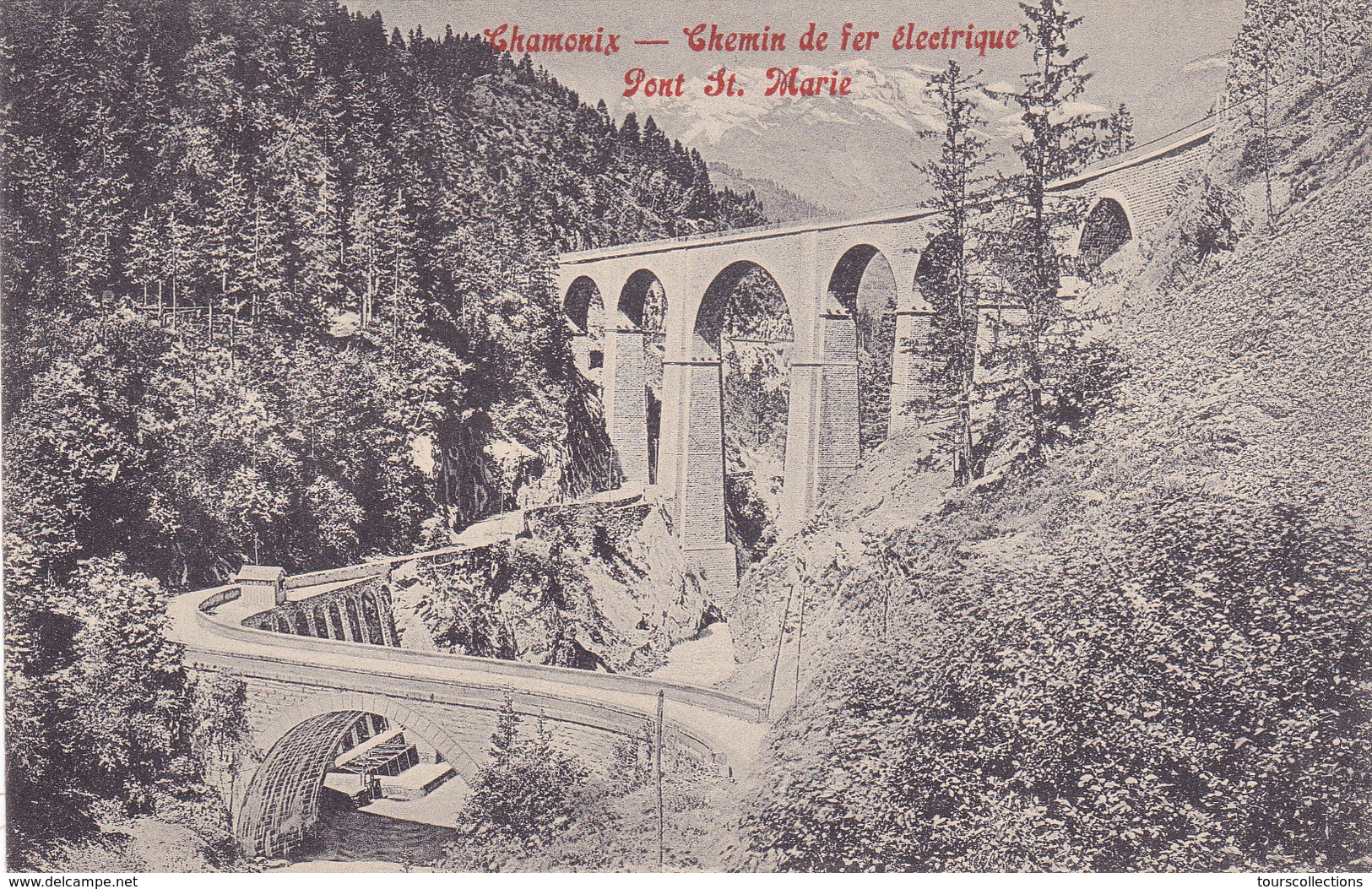 CPA 74 @ CHAMONIX MONT BLANC - Chemin De Fer Electrique Au Pont St Marie - Chamonix-Mont-Blanc