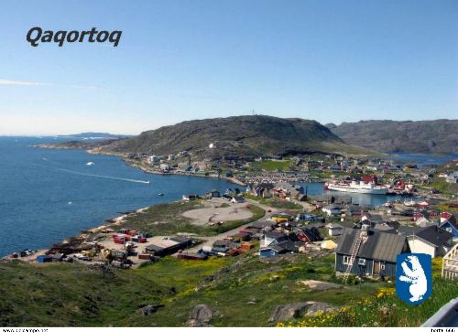 Greenland Qaqortoq Aerial View New Postcard Grönland AK - Grönland