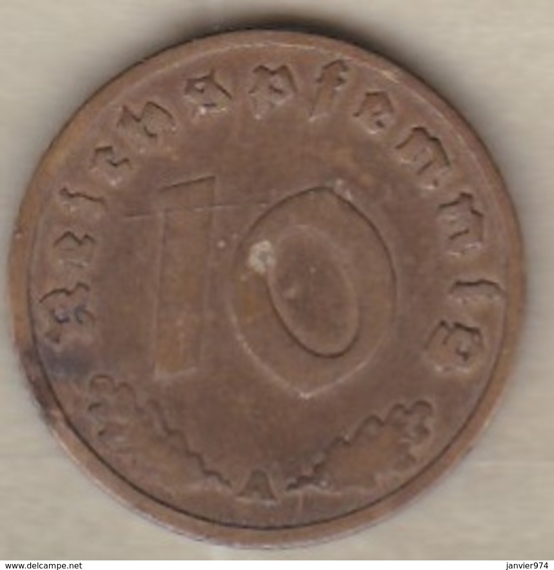 10 Reichspfennig 1938 A (BERLIN)  Bronze-aluminium - 10 Reichspfennig