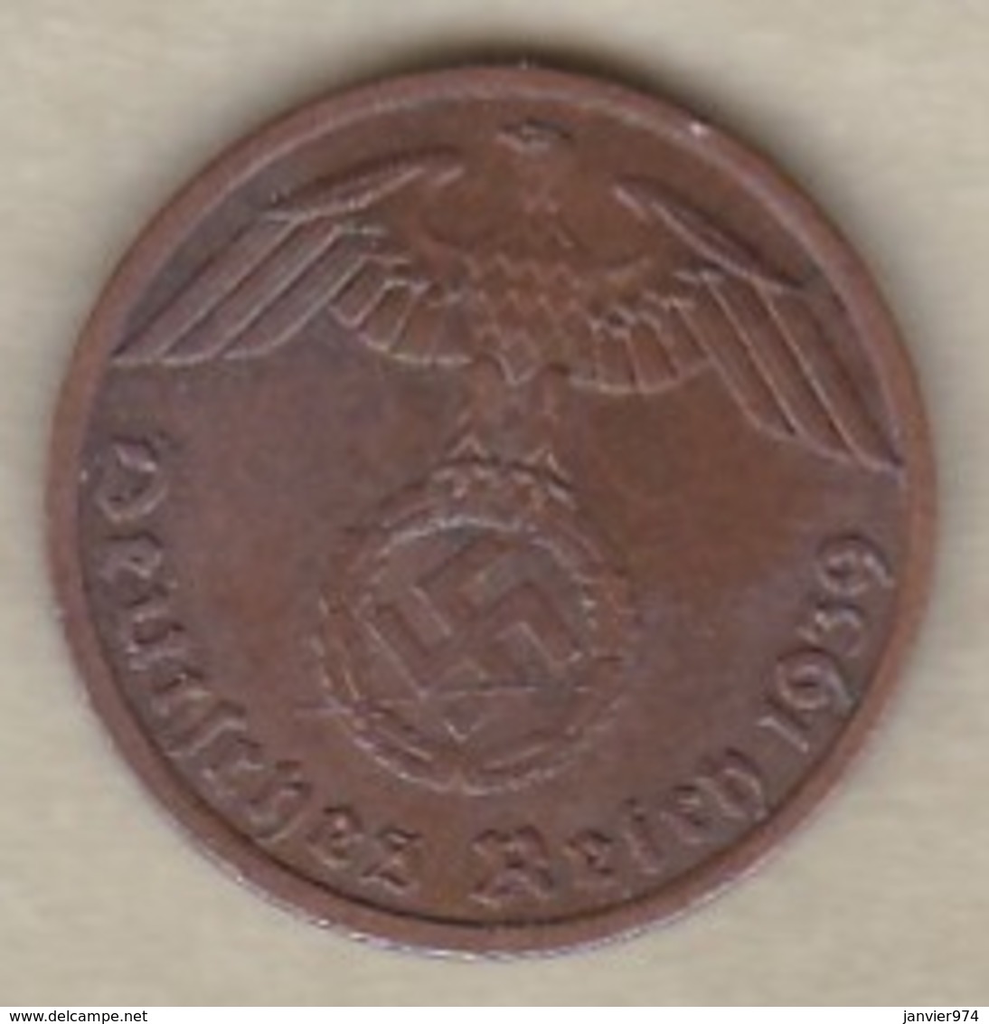 1 Reichspfennig 1939 A (BERLIN)  Bronze - 1 Reichspfennig