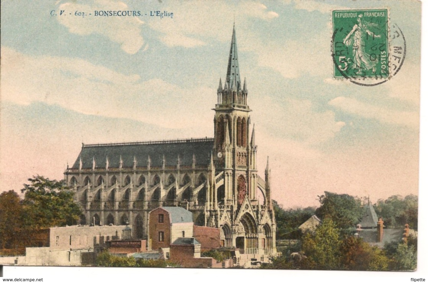 L35B644 - Bon-secours -  L'Eglise  - CV N°602 - Bonsecours