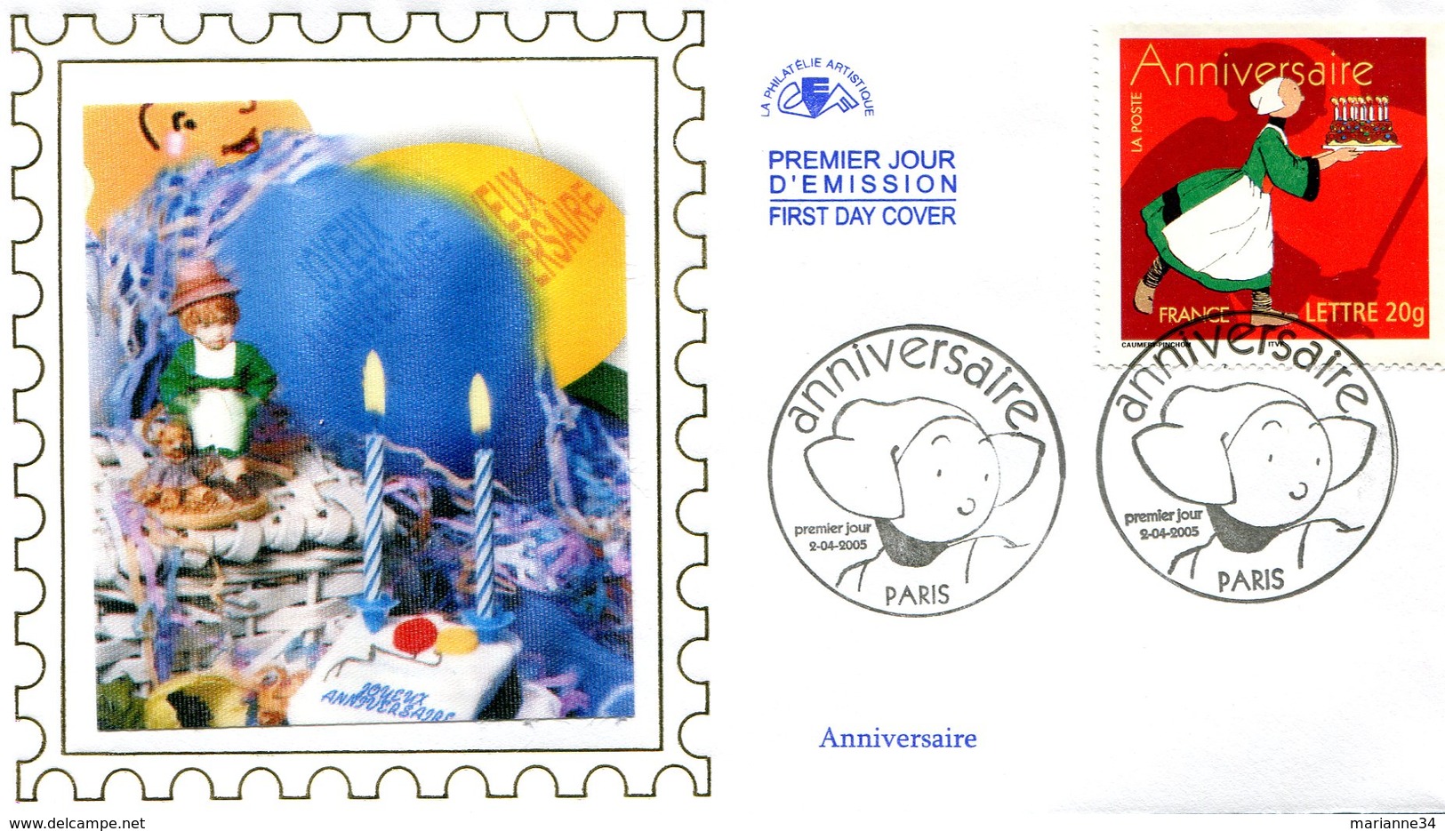 France - FDC 2005 - Yt 3778- Anniversaire "Bécassine" - 2000-2009