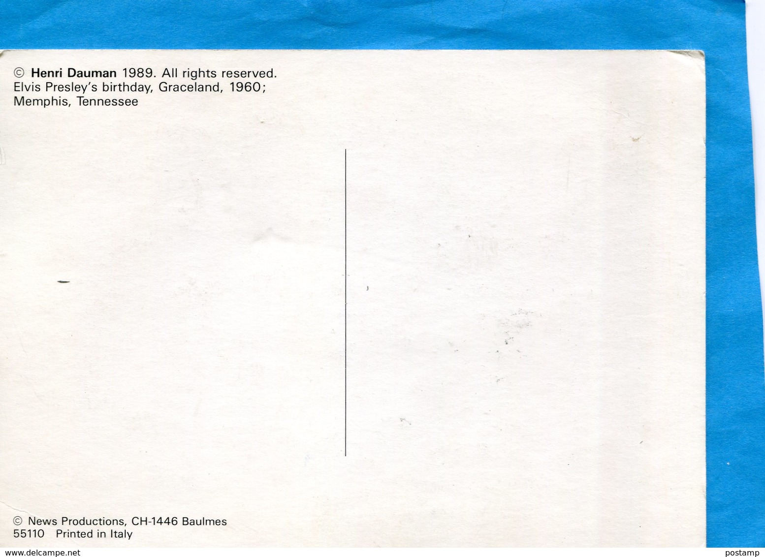 ELVIS PRESLEY BIRTHDAY-graceland 1960-Memphis-devant Son Gateau Guitare-édition  H Dauman 1989 - Artistes
