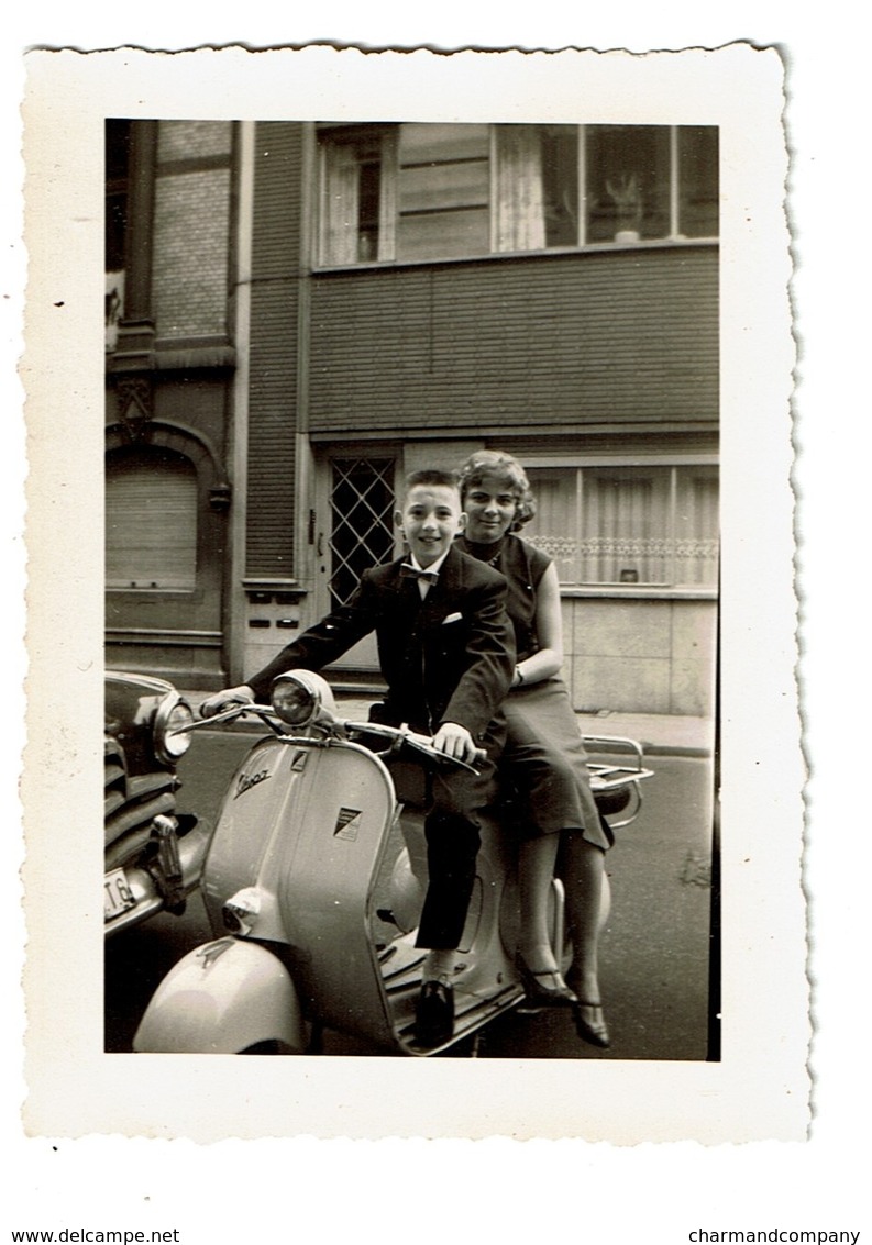 Petite Photo 10 Cm X 7 Cm - Scooter VESPA - 2 Scans - Automobili