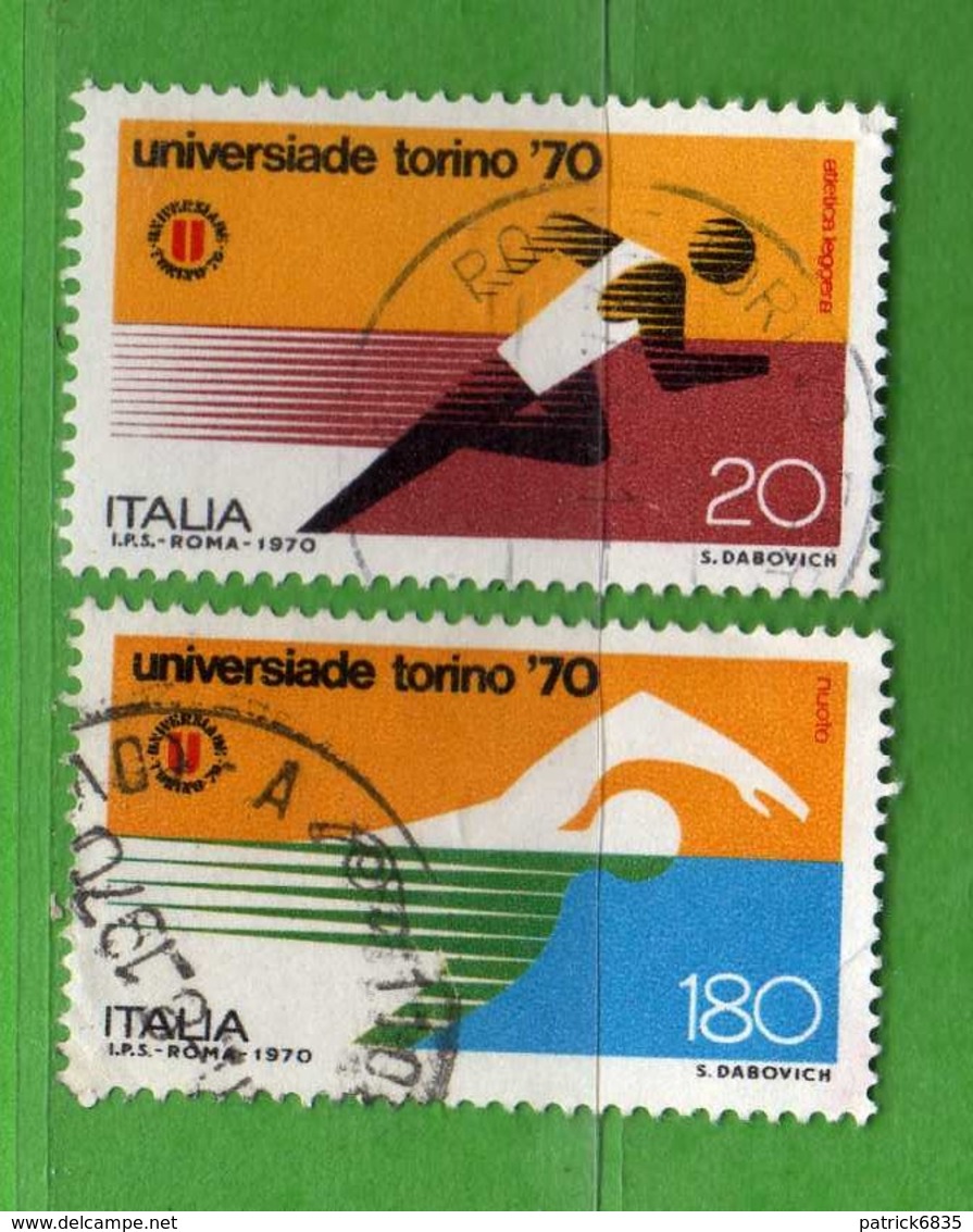 ITALIA ° - 1970 - UNIVERSIADI Di TORINO - Unif. 1125/1126 - Usato,  Vedi Desrizione - 1961-70: Gebraucht