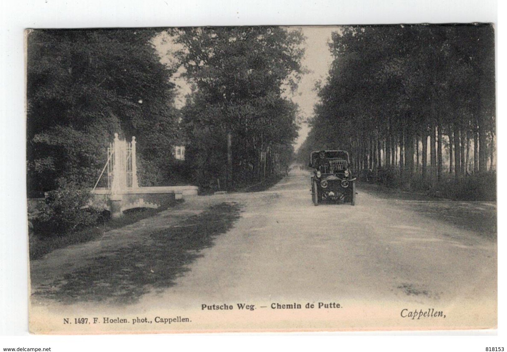 Kapellen Cappellen  Putsche Weg - Chemin De Putte N.1497 F. Hoelen.phot.  Cappellen 1905 - Kapellen