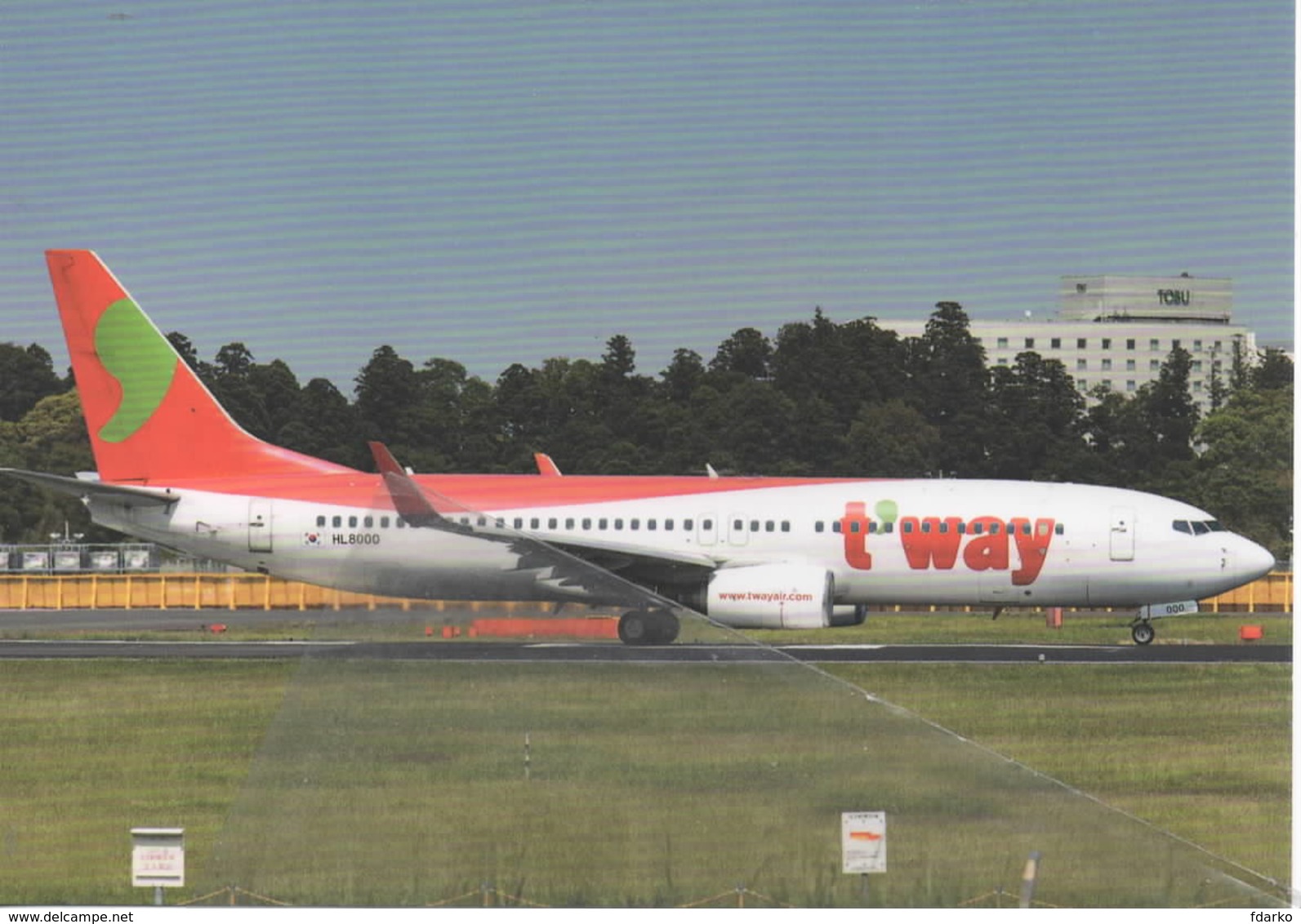 Boeing B 737-800 Aviation TWay Airlines B-737  T'Way Aereo Avion B.737 Aircraft B737 HL8000 - 1946-....: Era Moderna