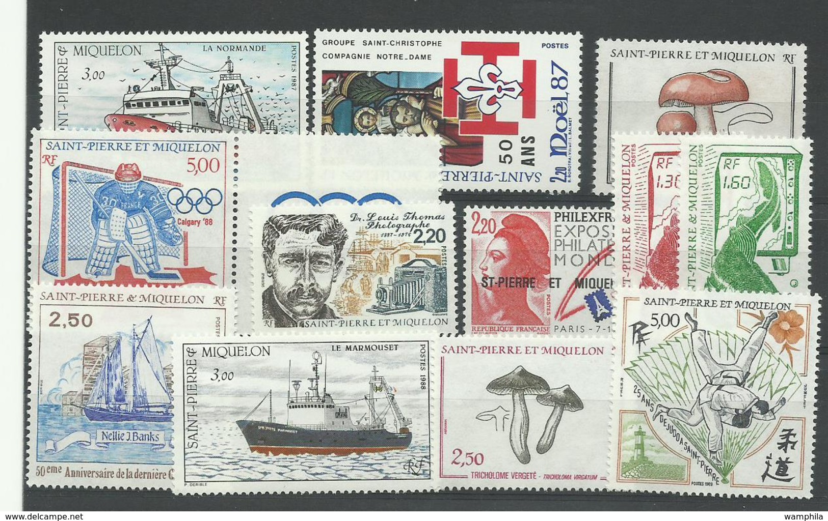 St Pierre & Miquelon, Lot De Poste, P.A. Blocs, Neufs** MNH, Faciale 45€ - Colecciones & Series