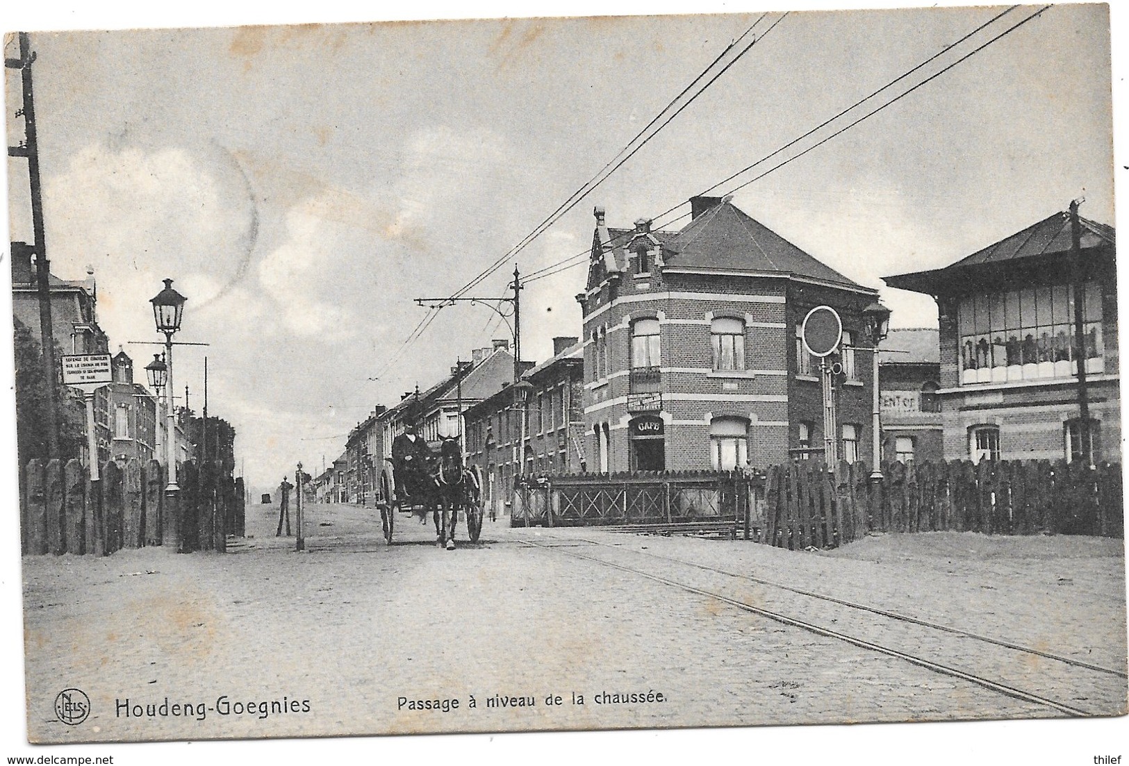 Houdeng-Goegnies NA15: Passage à Niveau De La Chaussée 1913 - La Louvière