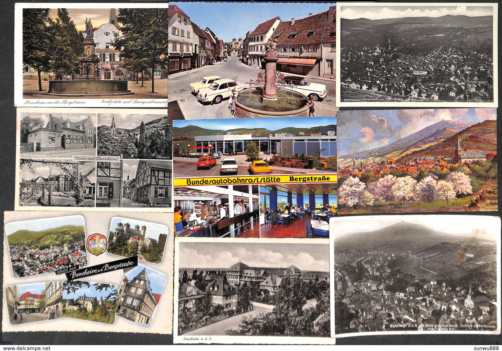 Bensheim - Lot Of 10 Postcards AK's (voir Zie See Scans) - Bensheim