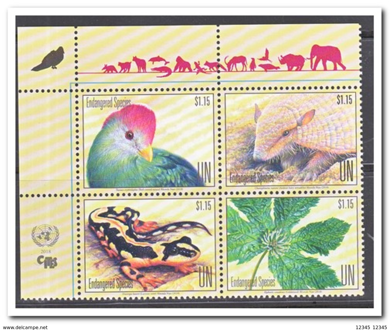 VN New York 2018, Postfris MNH, Birds, Animals, Plants - Ongebruikt