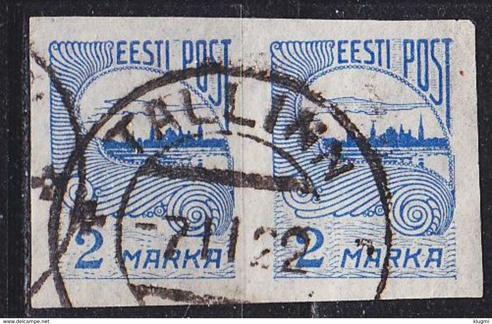 ESTLAND ESTONIA [1920] MiNr 0017 A ( O/used ) [01] 2er - Estland