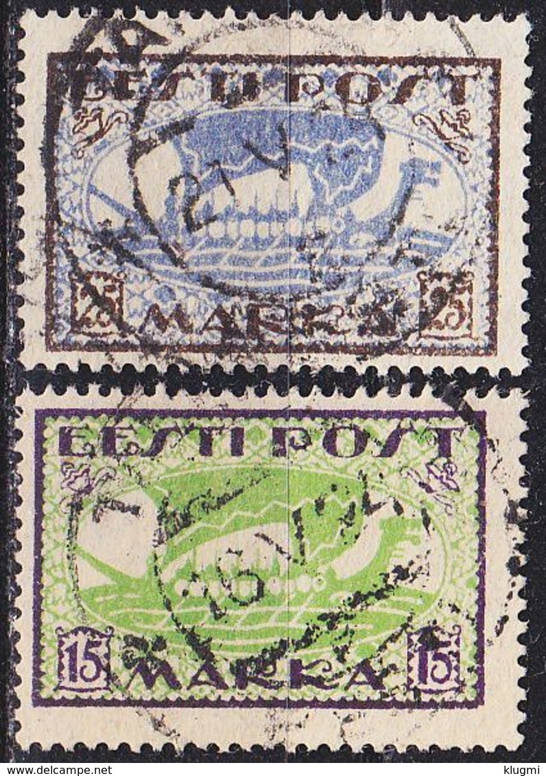 ESTLAND ESTONIA [1920] MiNr 0023-24 A ( O/used ) Schiffe - Estland