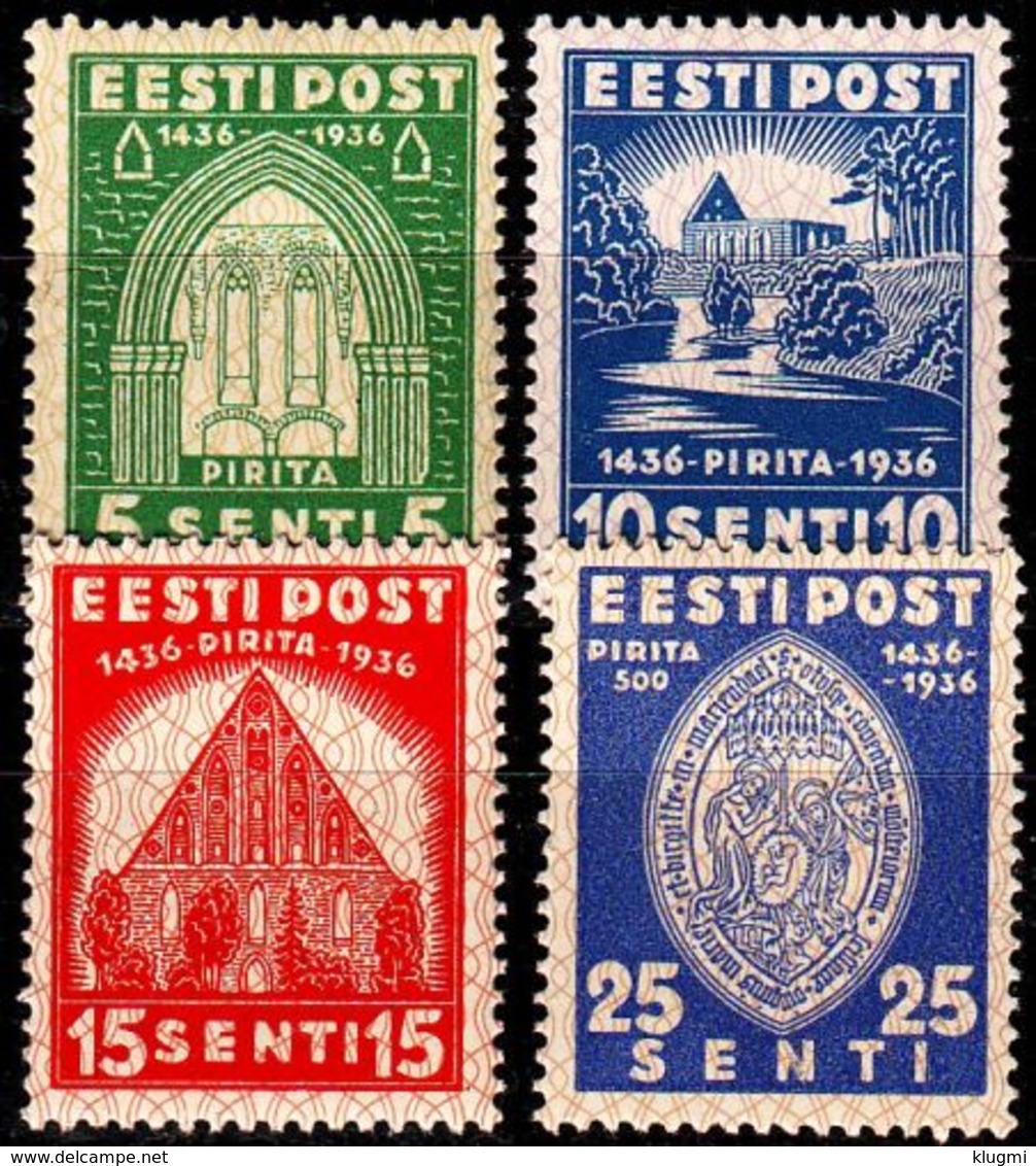 ESTLAND ESTONIA [1936] MiNr 0120-23 ( **/mnh ) Bauwerke - Estland